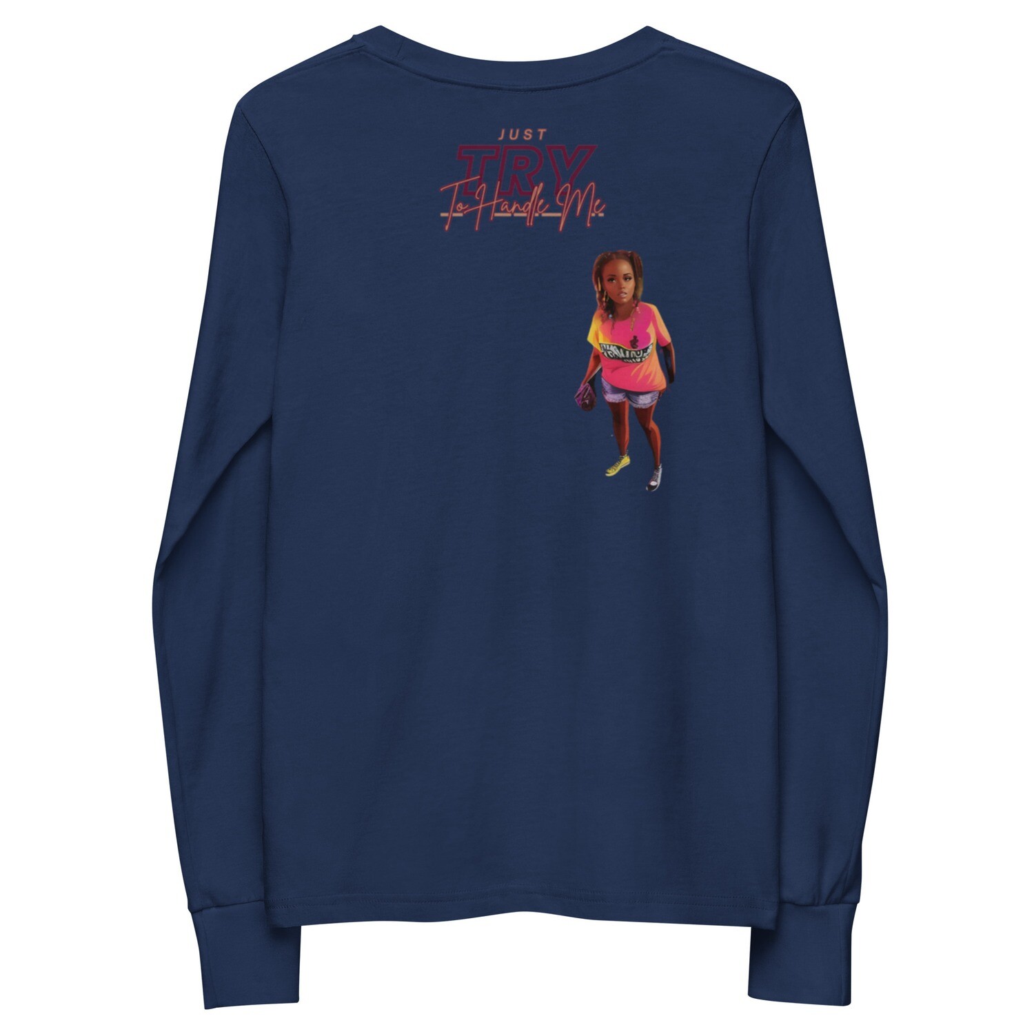 Youth long sleeve tee Try Me