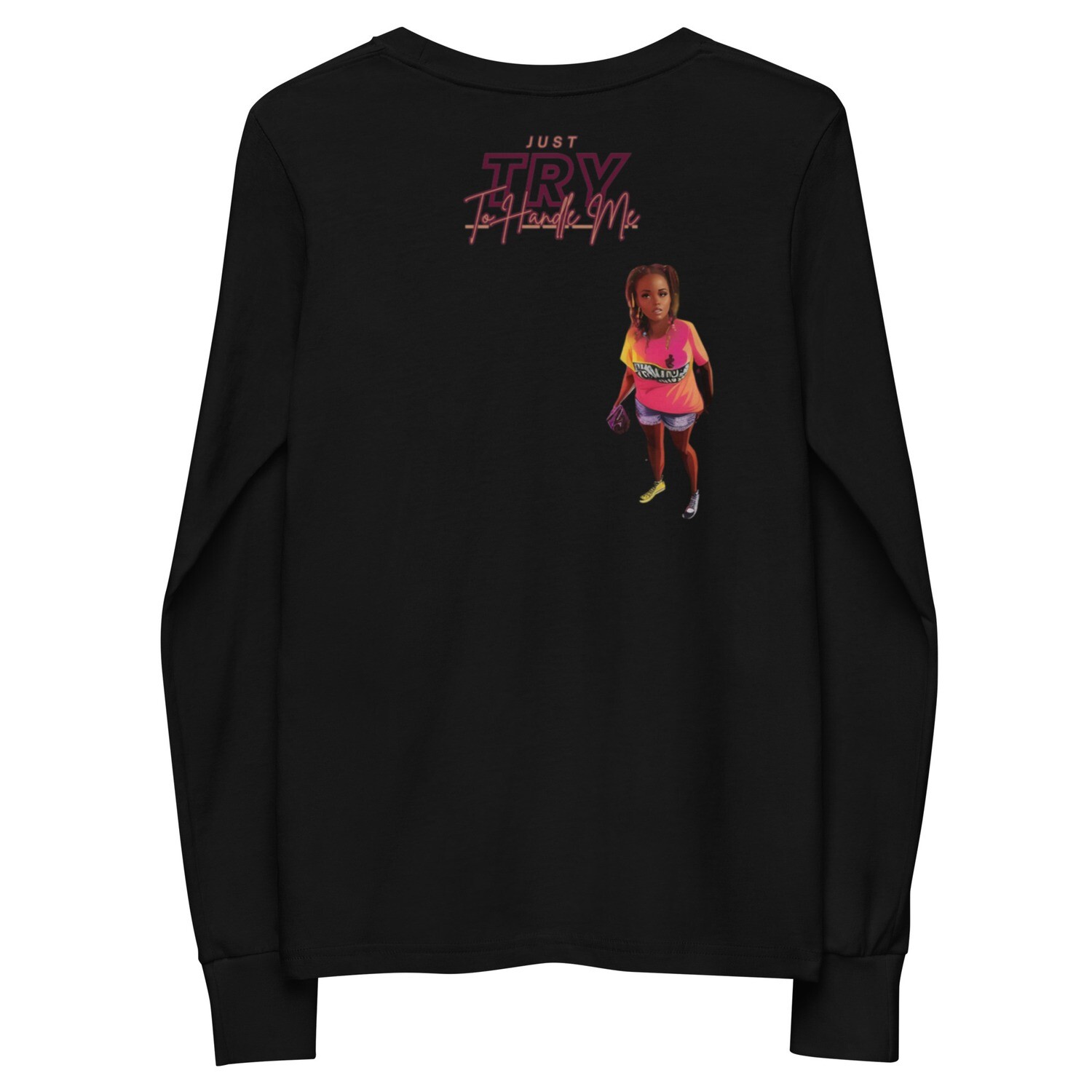 Youth long sleeve tee Try Me