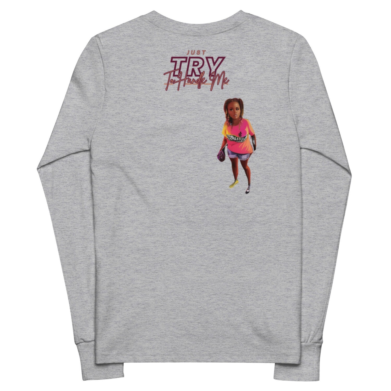 Youth long sleeve tee Try Me