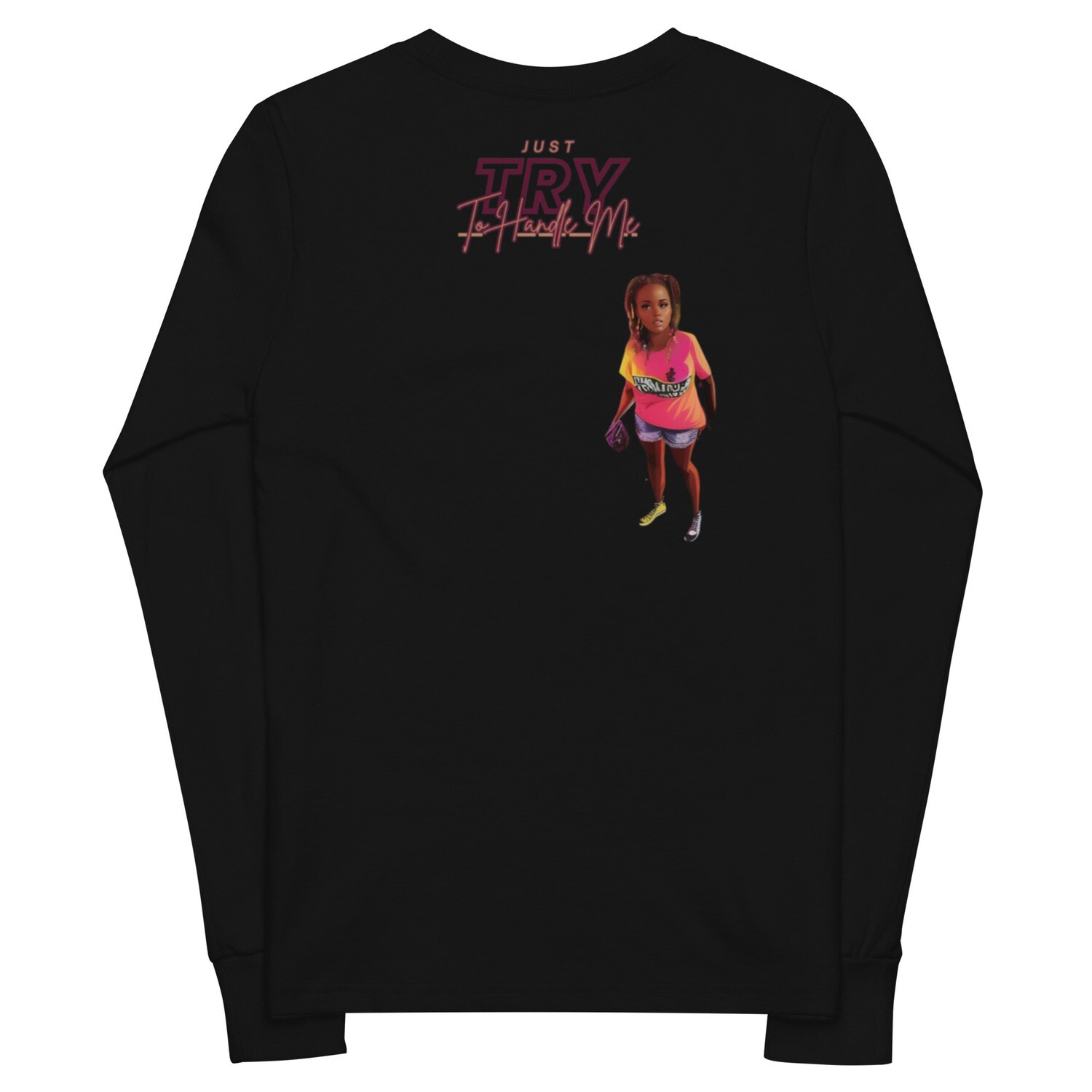 Youth long sleeve tee Try Me