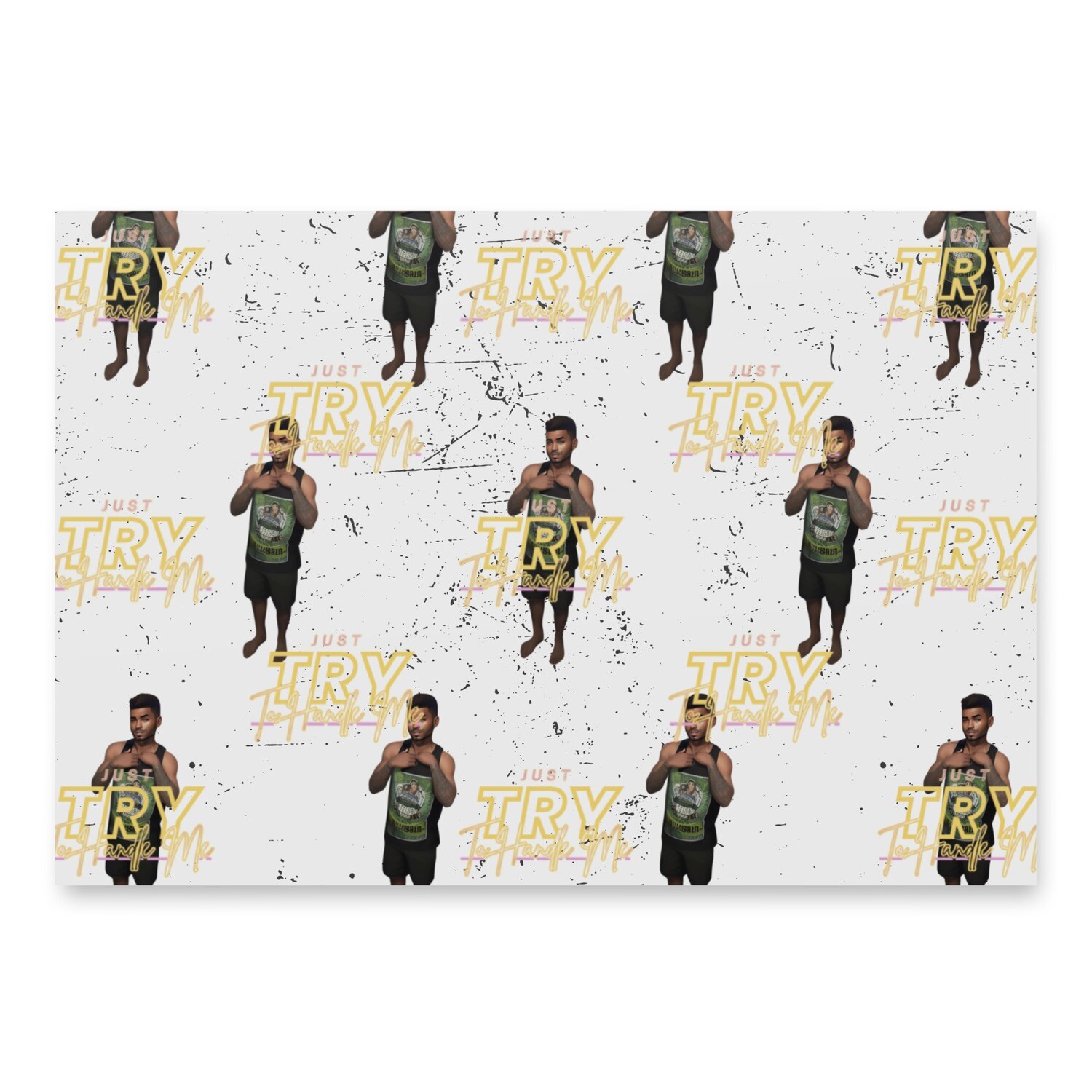 Try Me Wrapping paper sheets