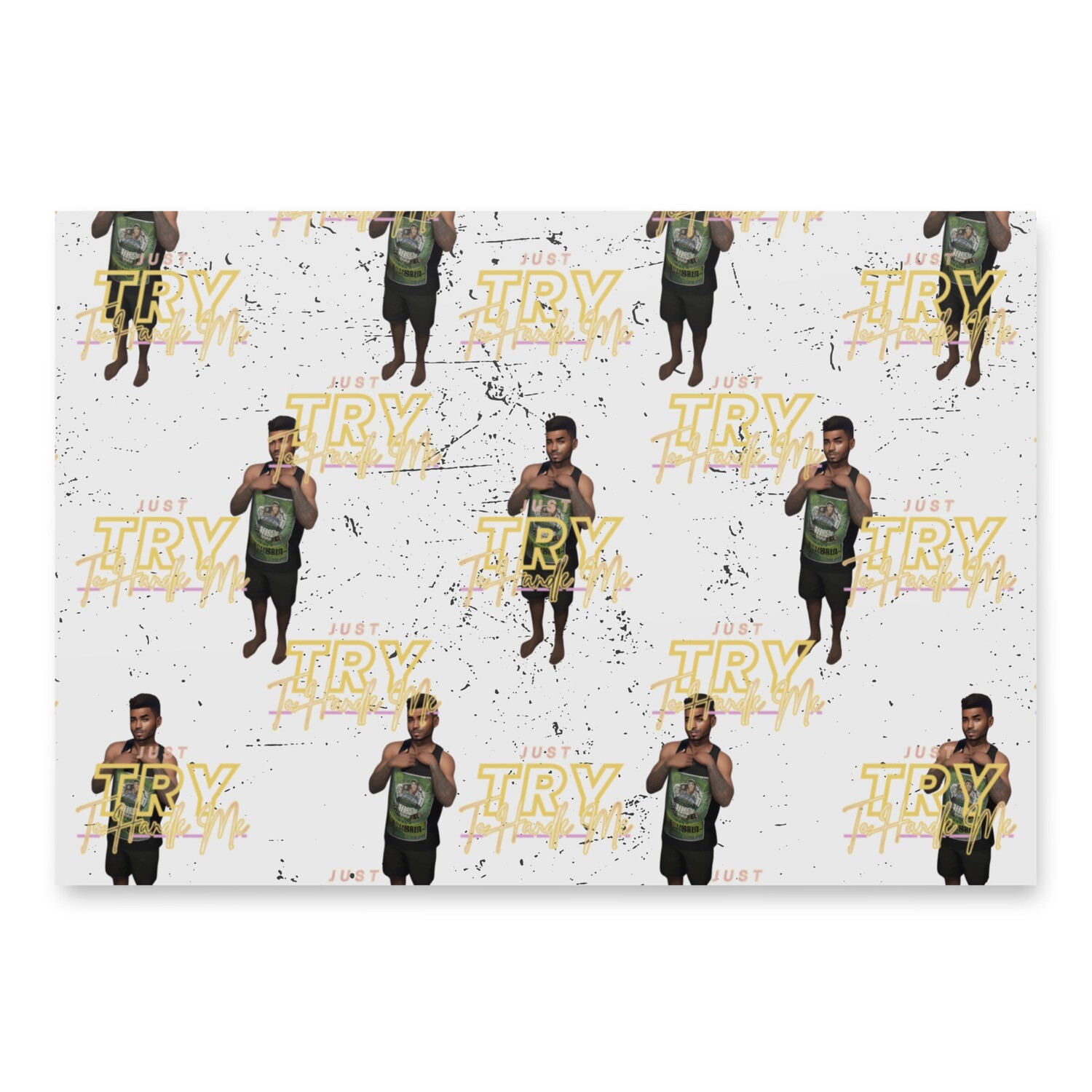 Try Me Wrapping paper sheets