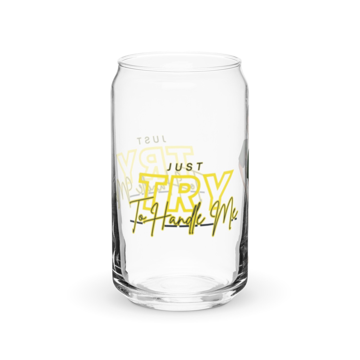 Can-shaped Try Me glass