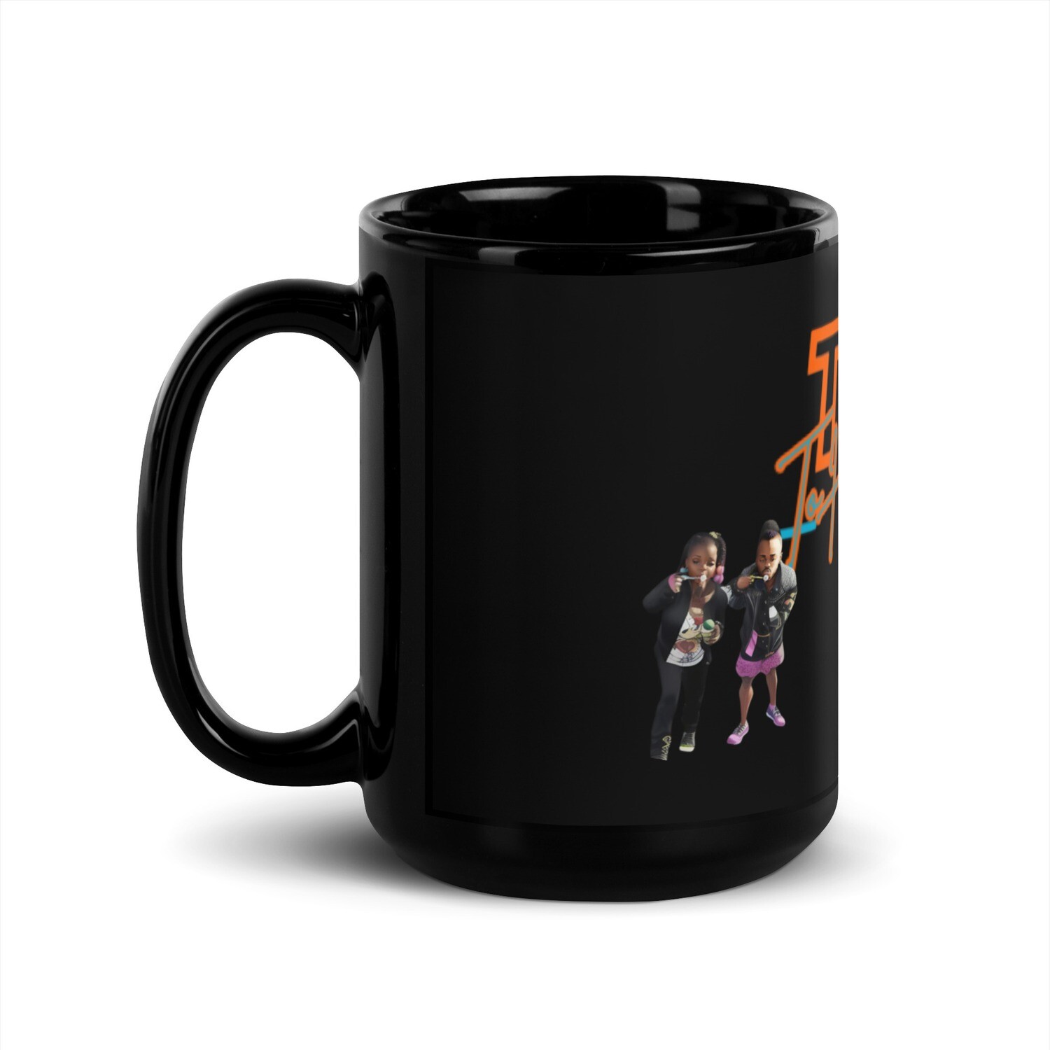 Black Glossy Try Me Mug