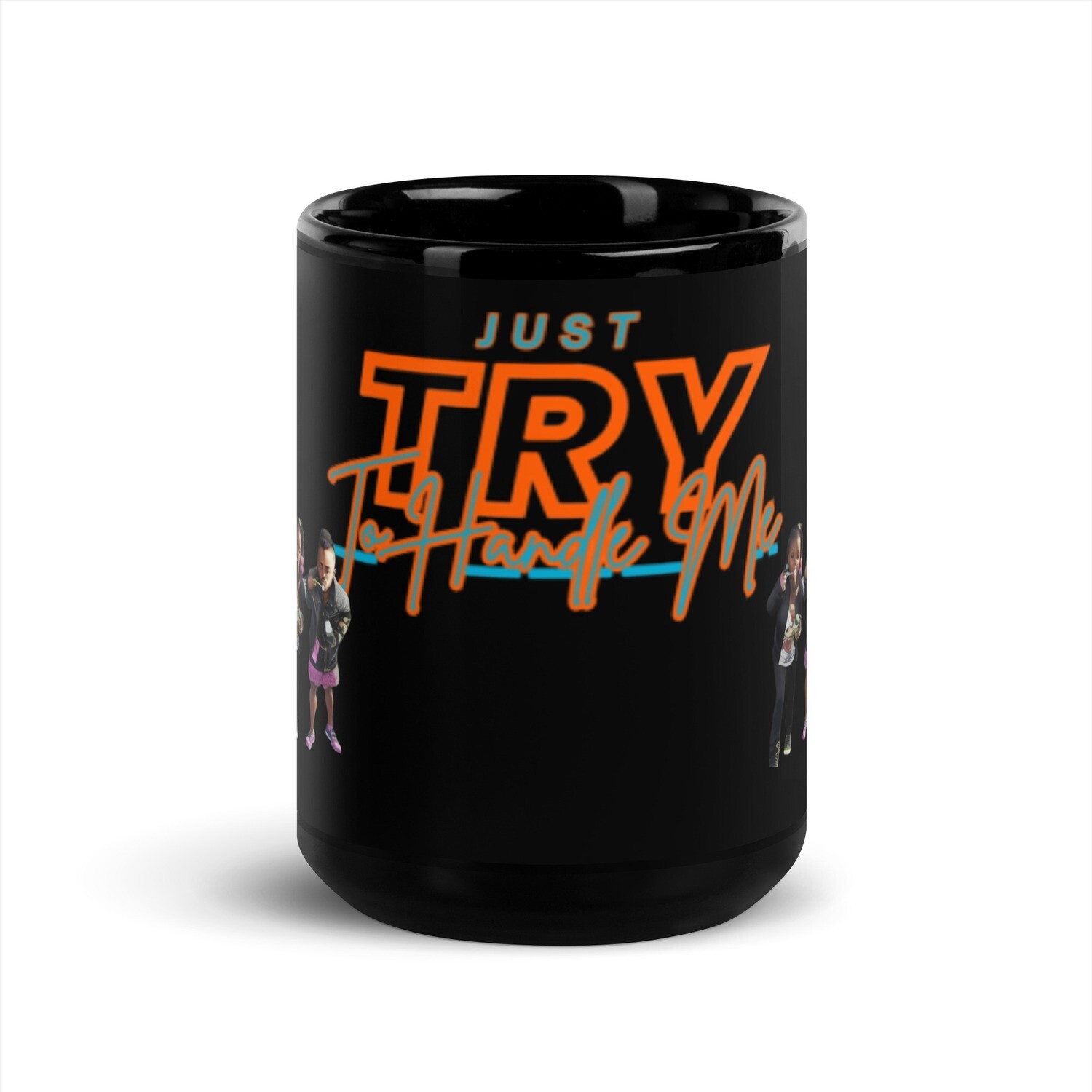 Black Glossy Try Me Mug