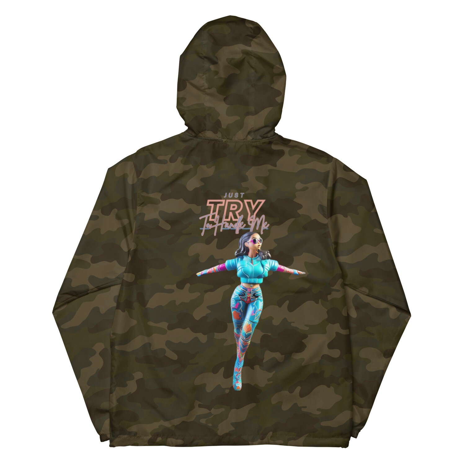 Just Try To Handle Me zip up windbreaker