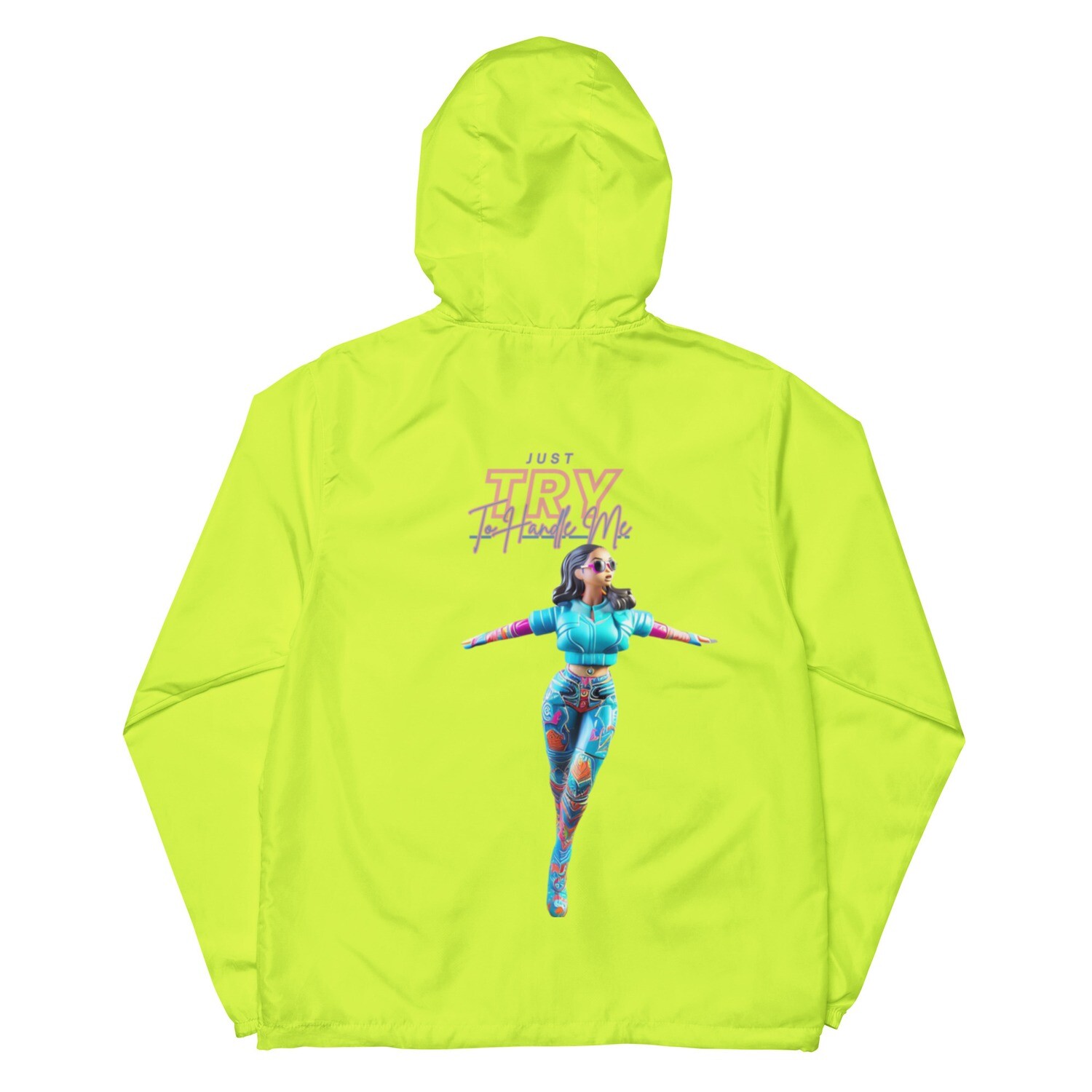Just Try To Handle Me zip up windbreaker