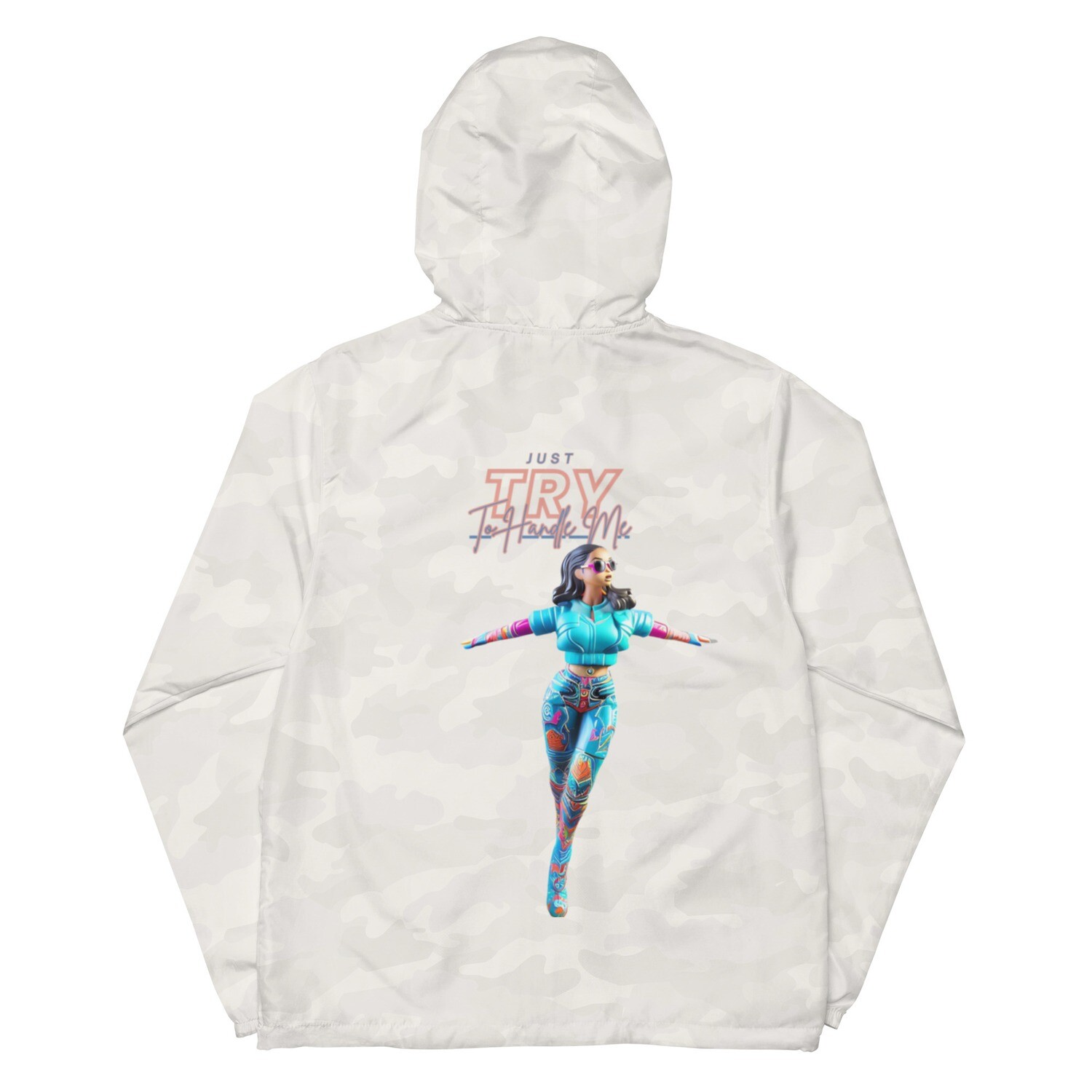 Just Try To Handle Me zip up windbreaker