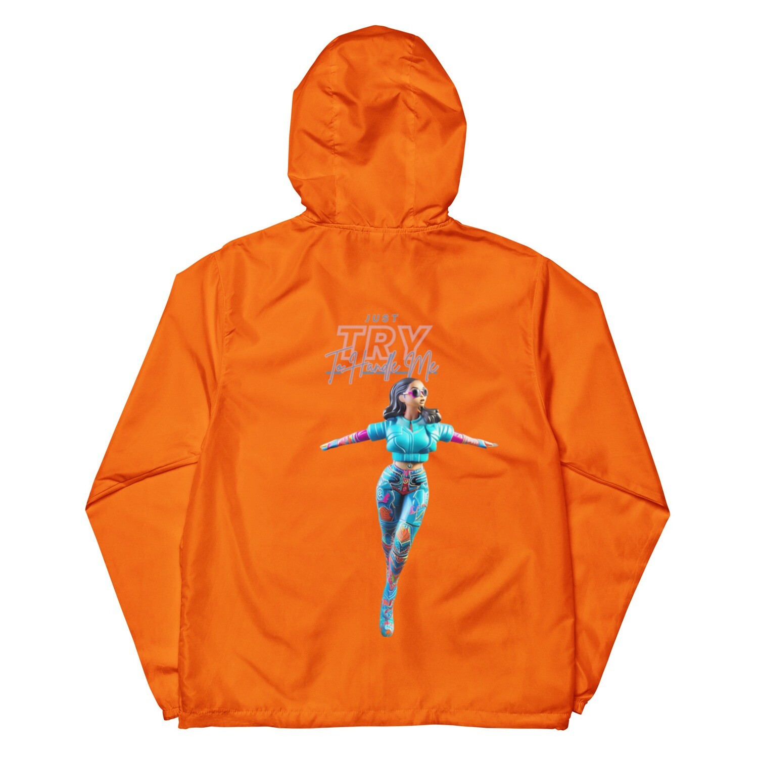 Just Try To Handle Me zip up windbreaker