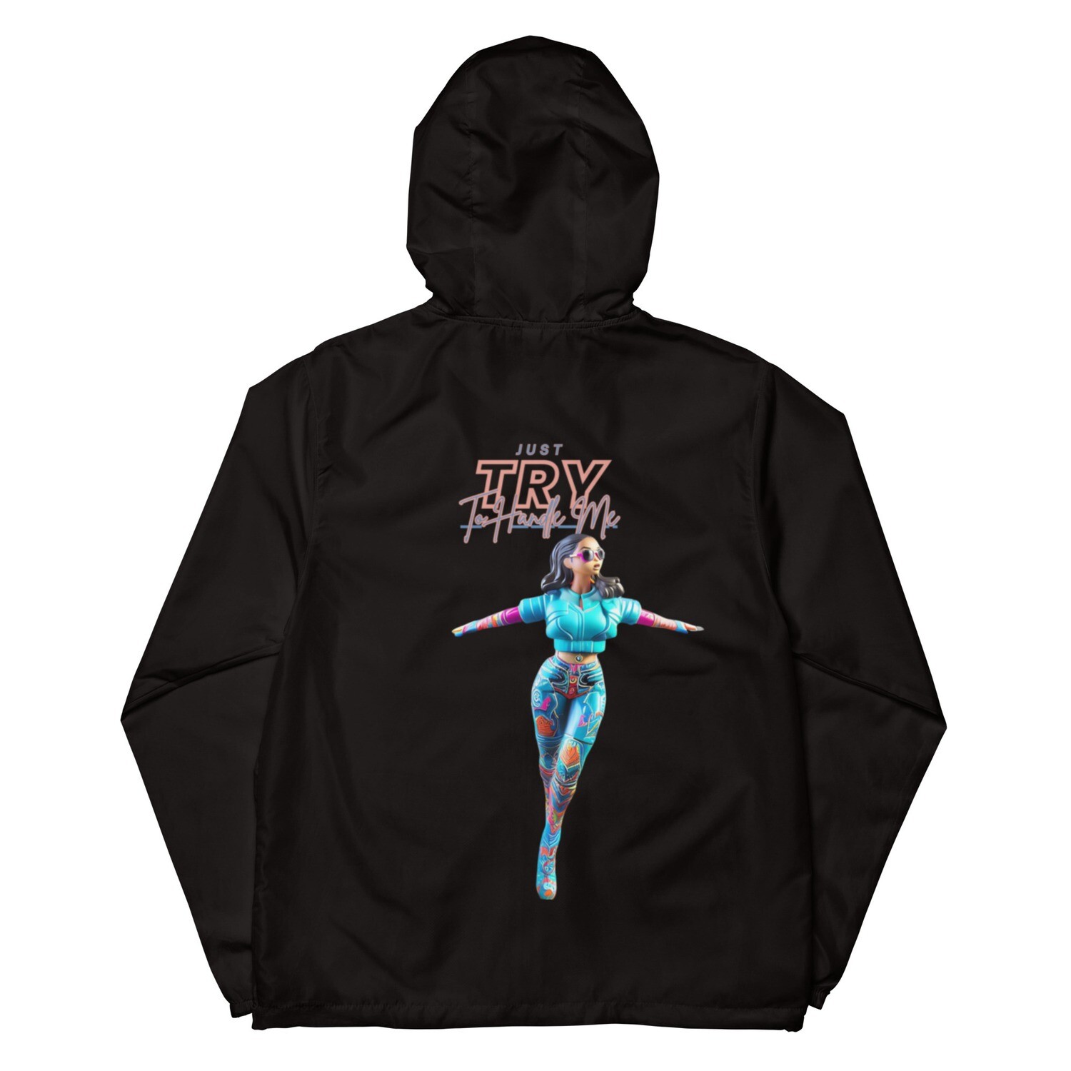 Just Try To Handle Me zip up windbreaker