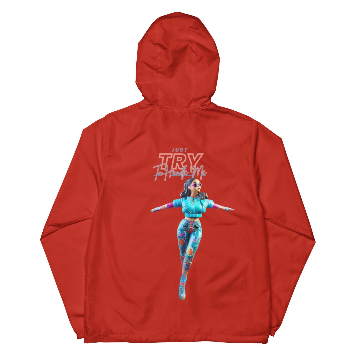 Just Try To Handle Me zip up windbreaker