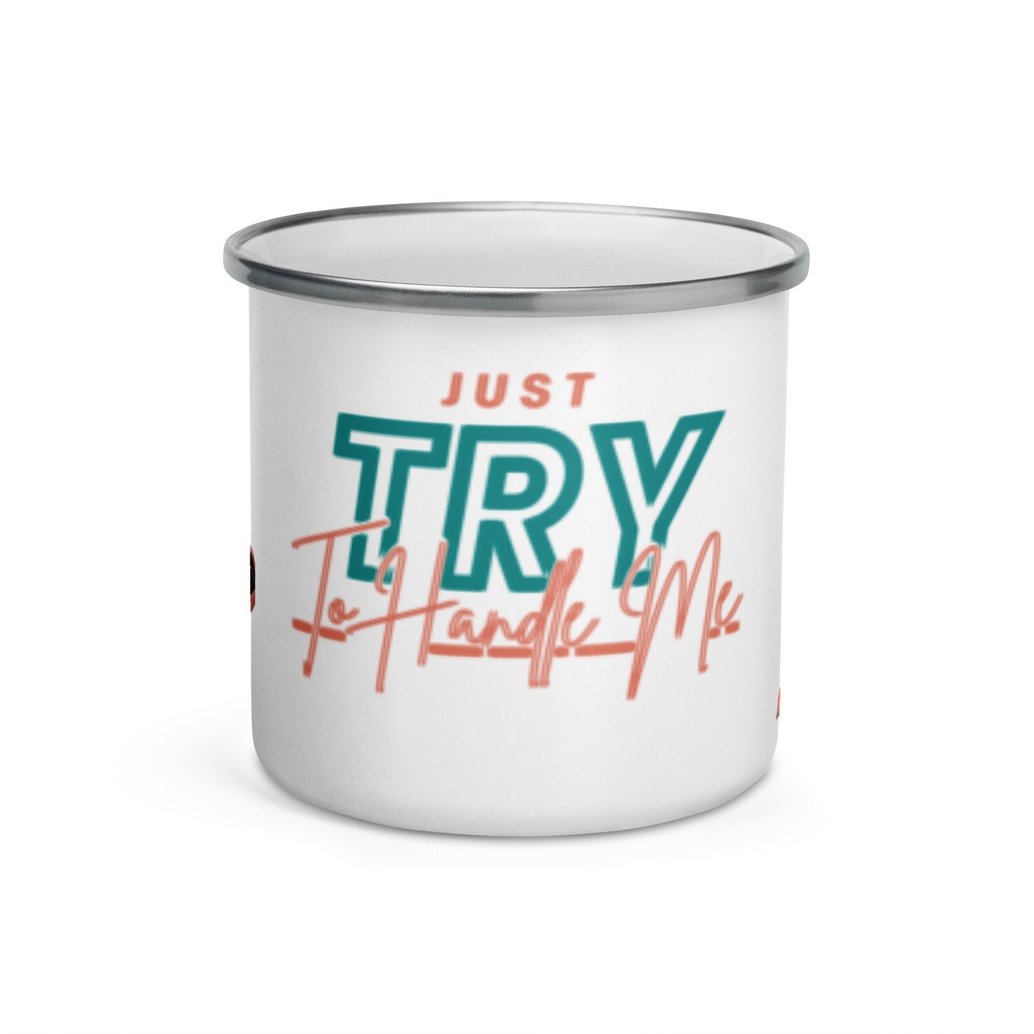 Enamel Try Me Mug