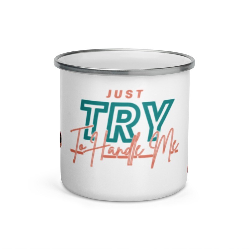 Enamel Try Me Mug