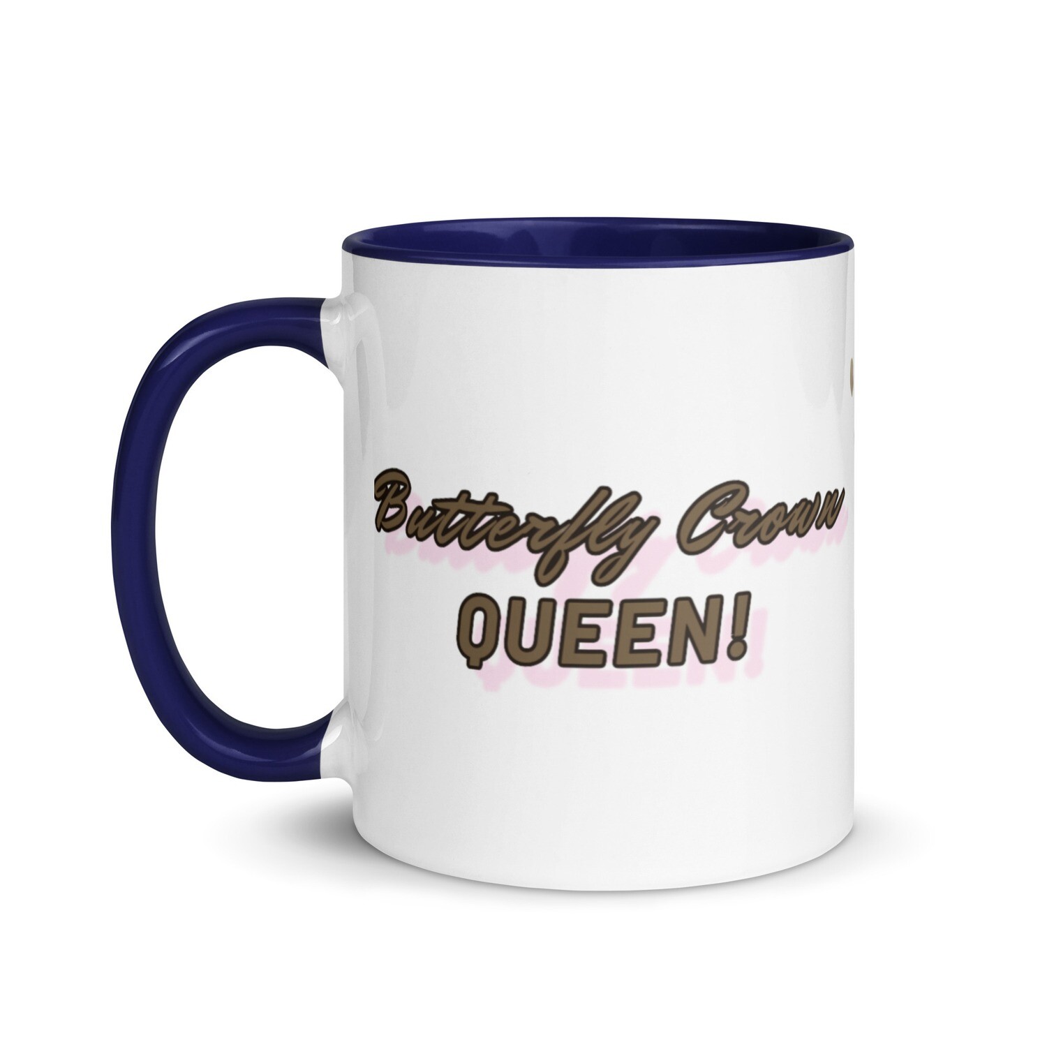 Butterfly Crown Mug with Color Inside