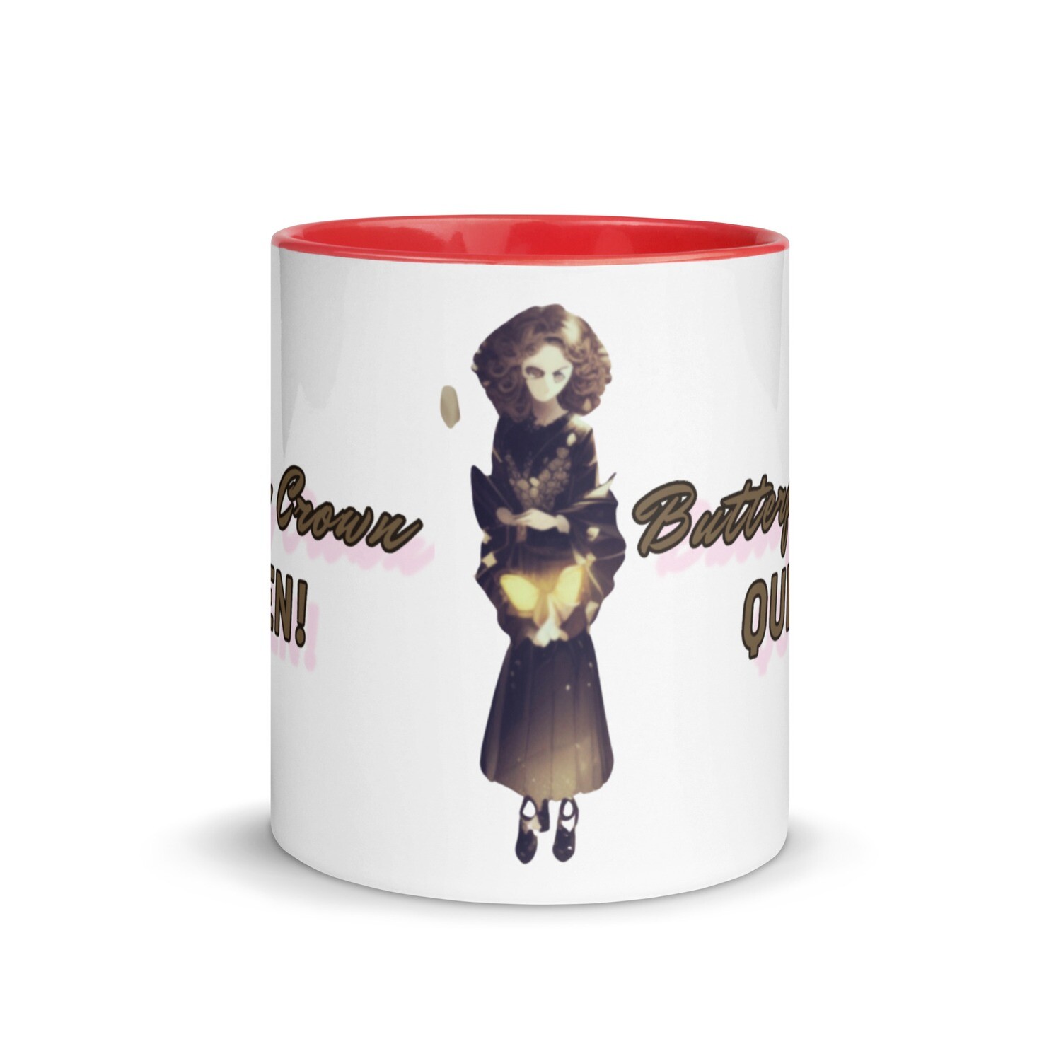 Butterfly Crown Mug with Color Inside