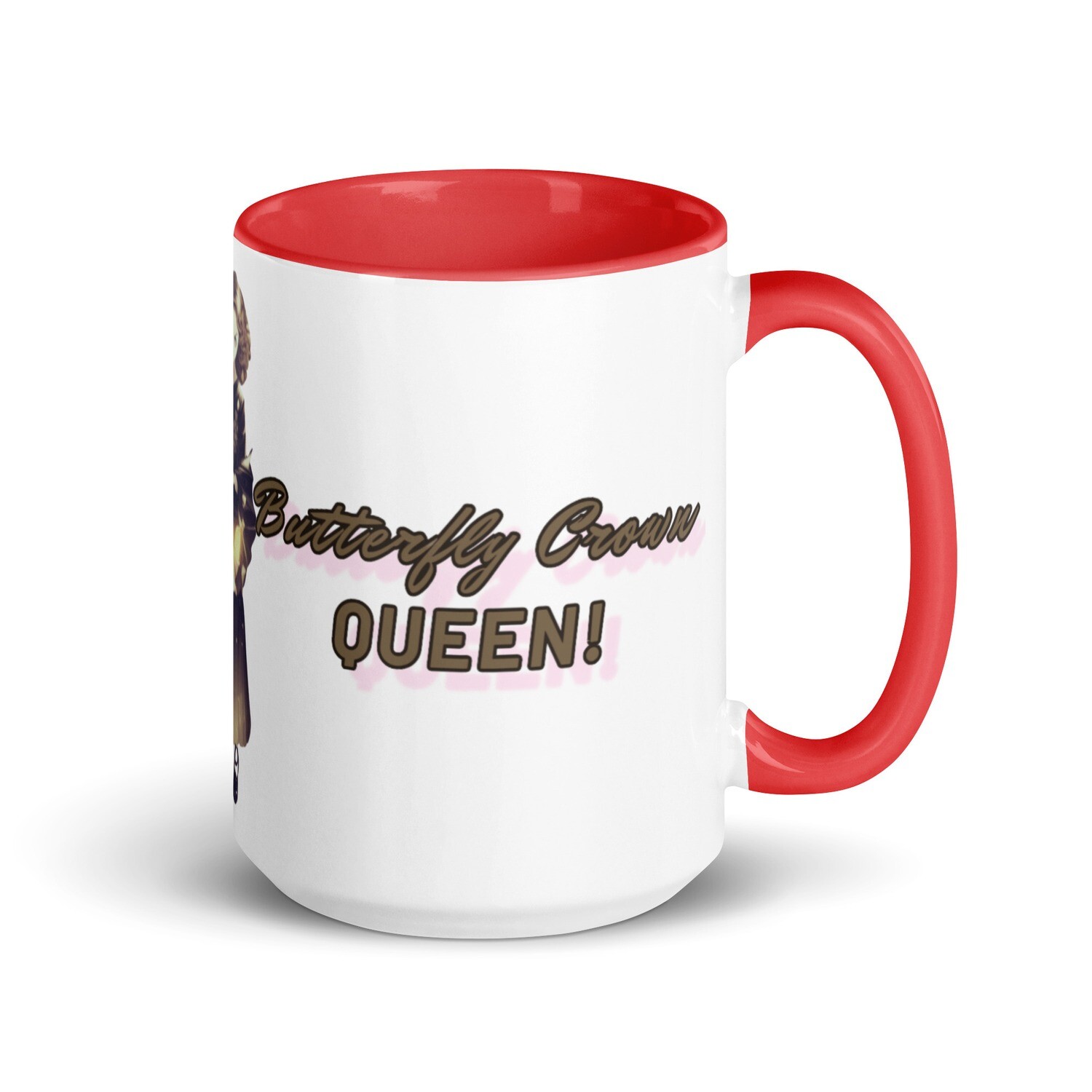 Butterfly Crown Mug with Color Inside