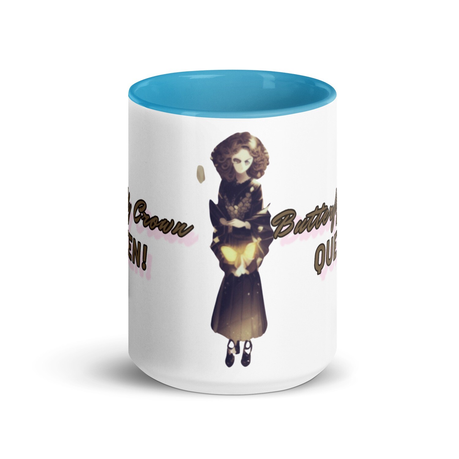 Butterfly Crown Mug with Color Inside