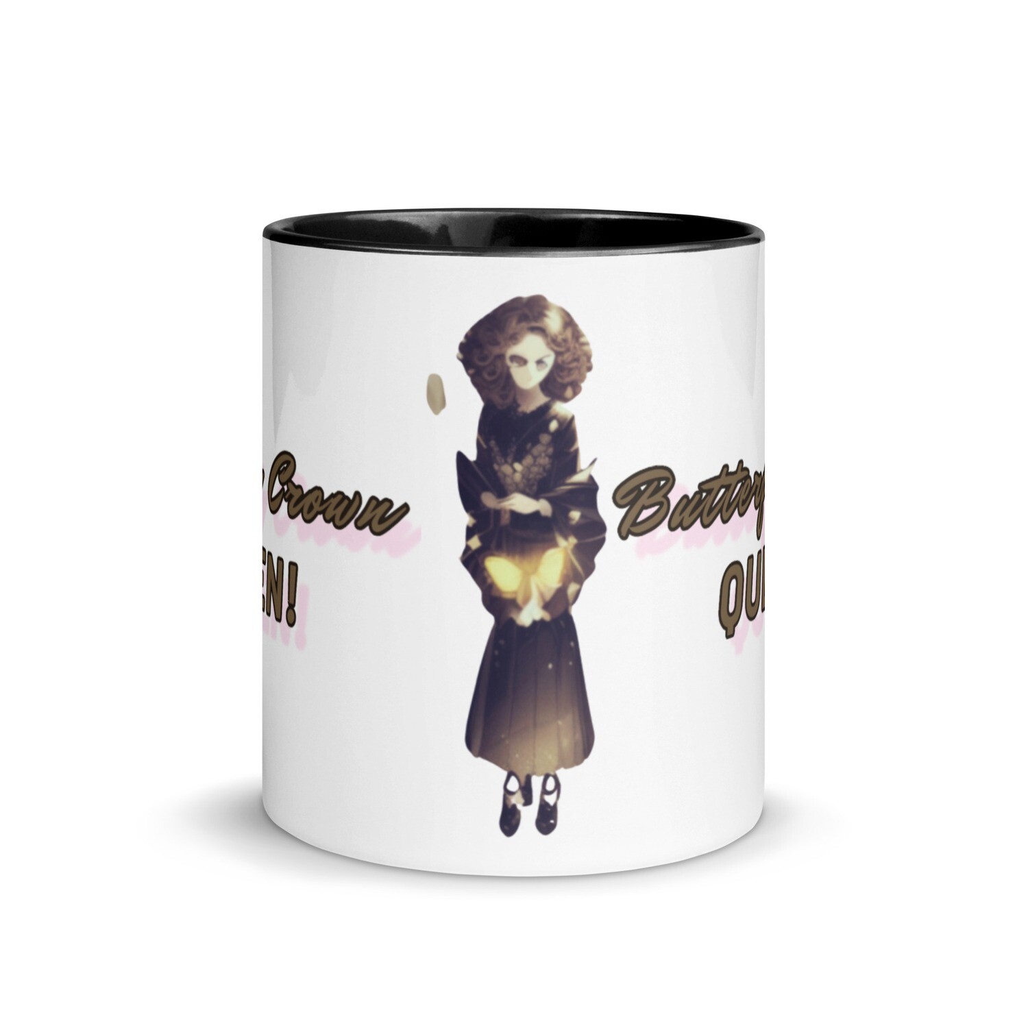 Butterfly Crown Mug with Color Inside