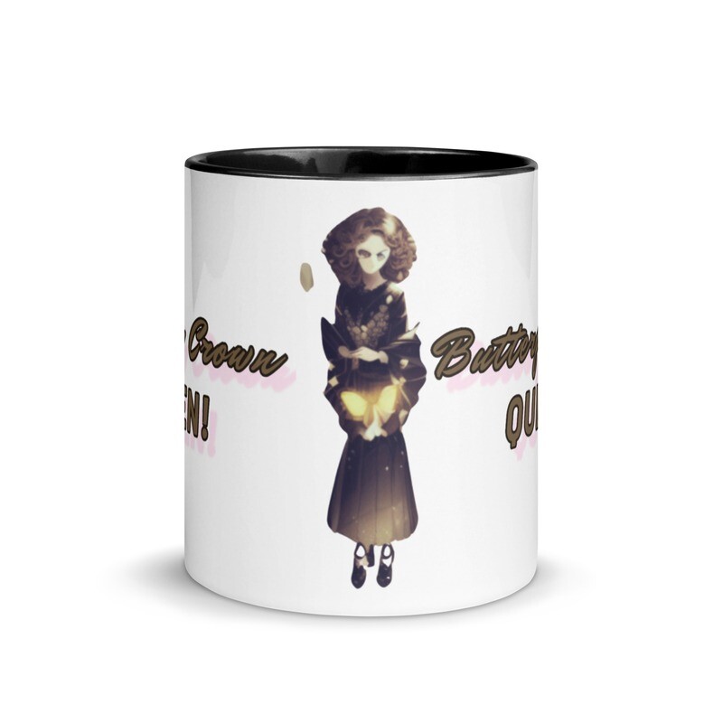 Butterfly Crown Mug with Color Inside
