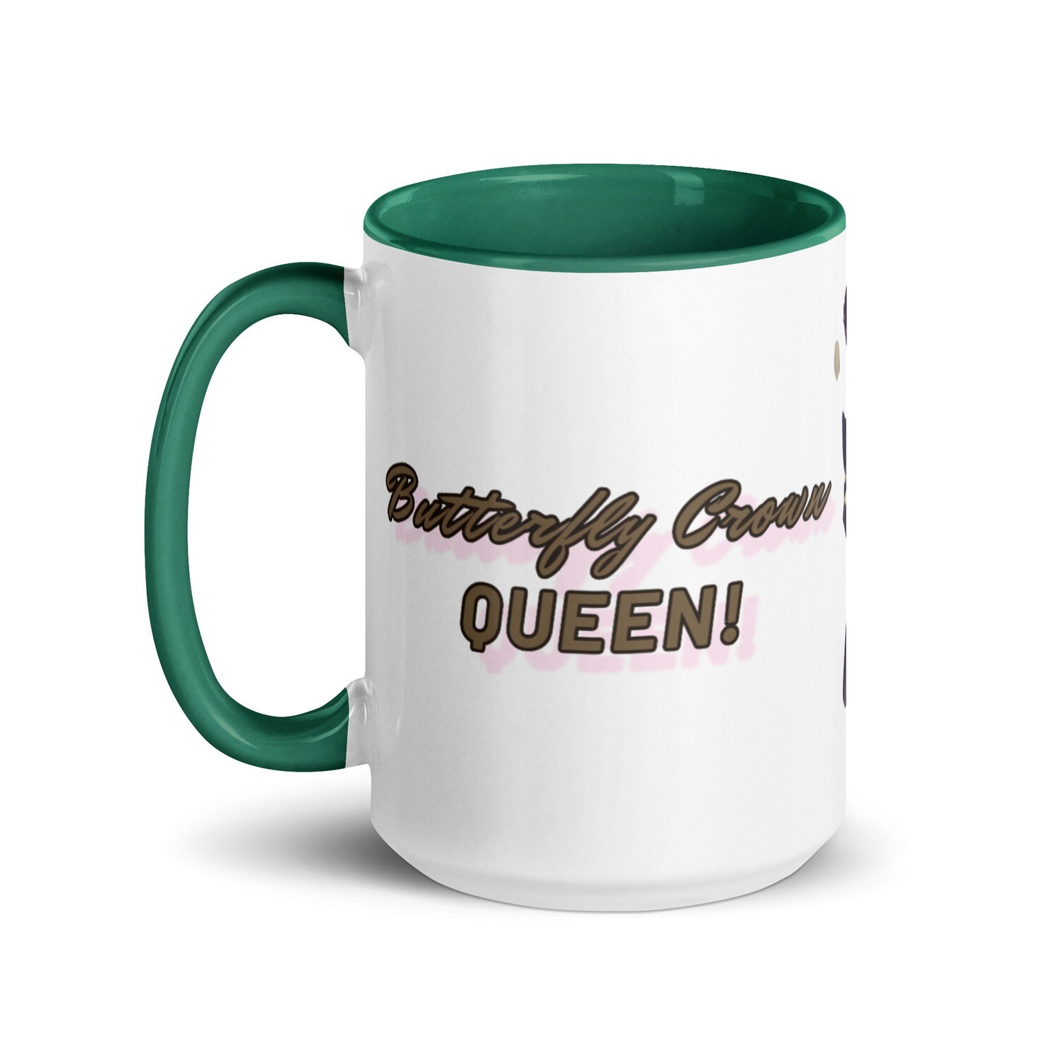 Butterfly Crown Mug with Color Inside