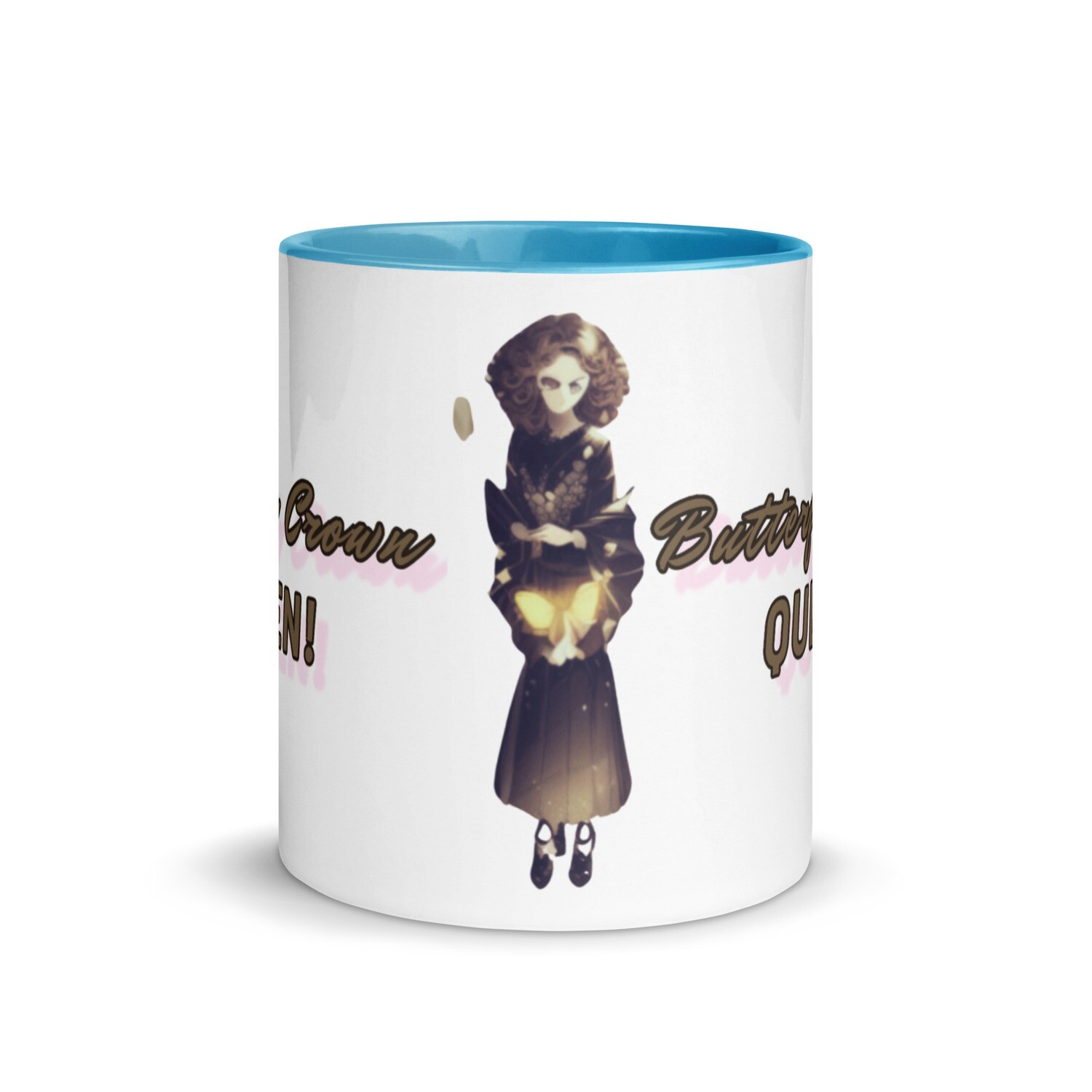 Butterfly Crown Mug with Color Inside