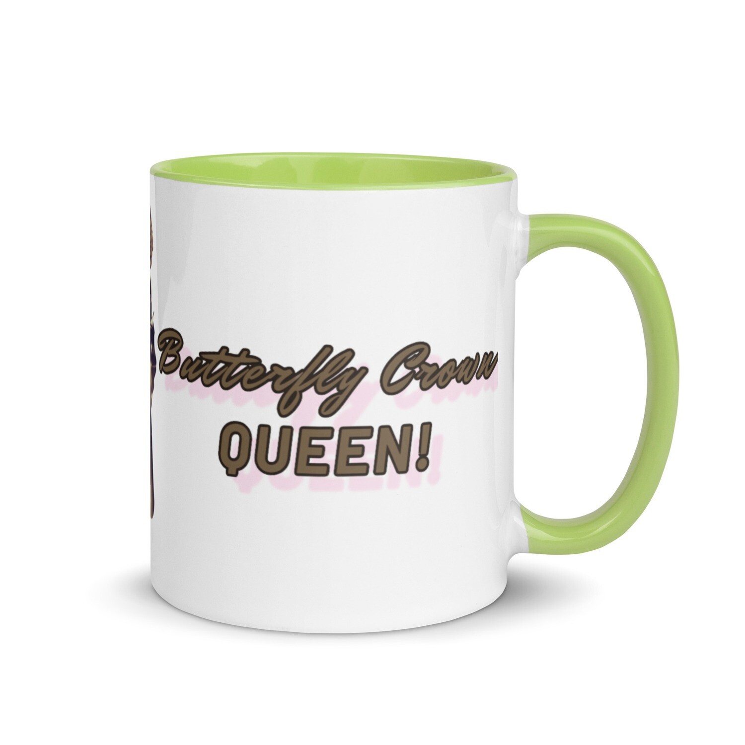 Butterfly Crown Mug with Color Inside