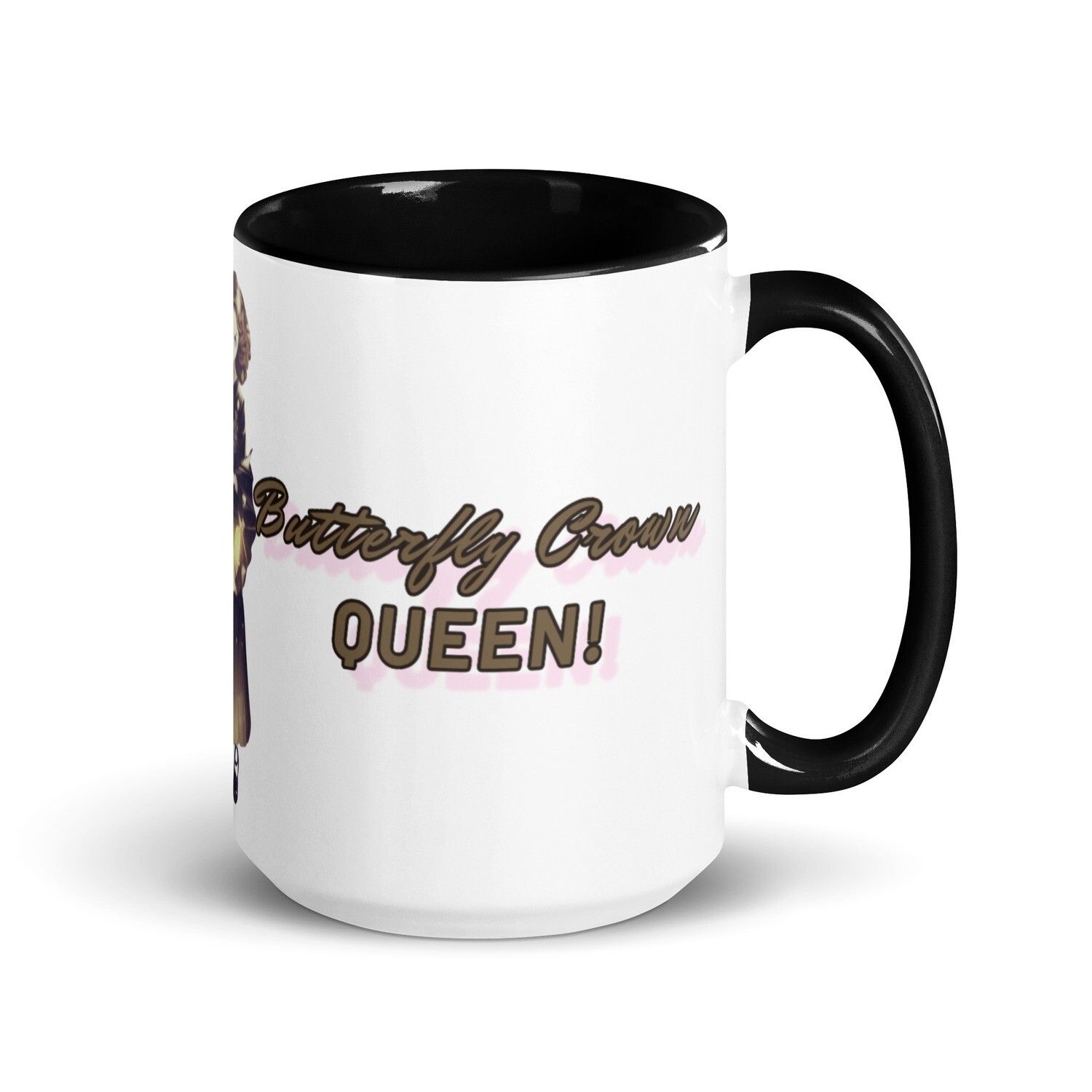 Butterfly Crown Mug with Color Inside