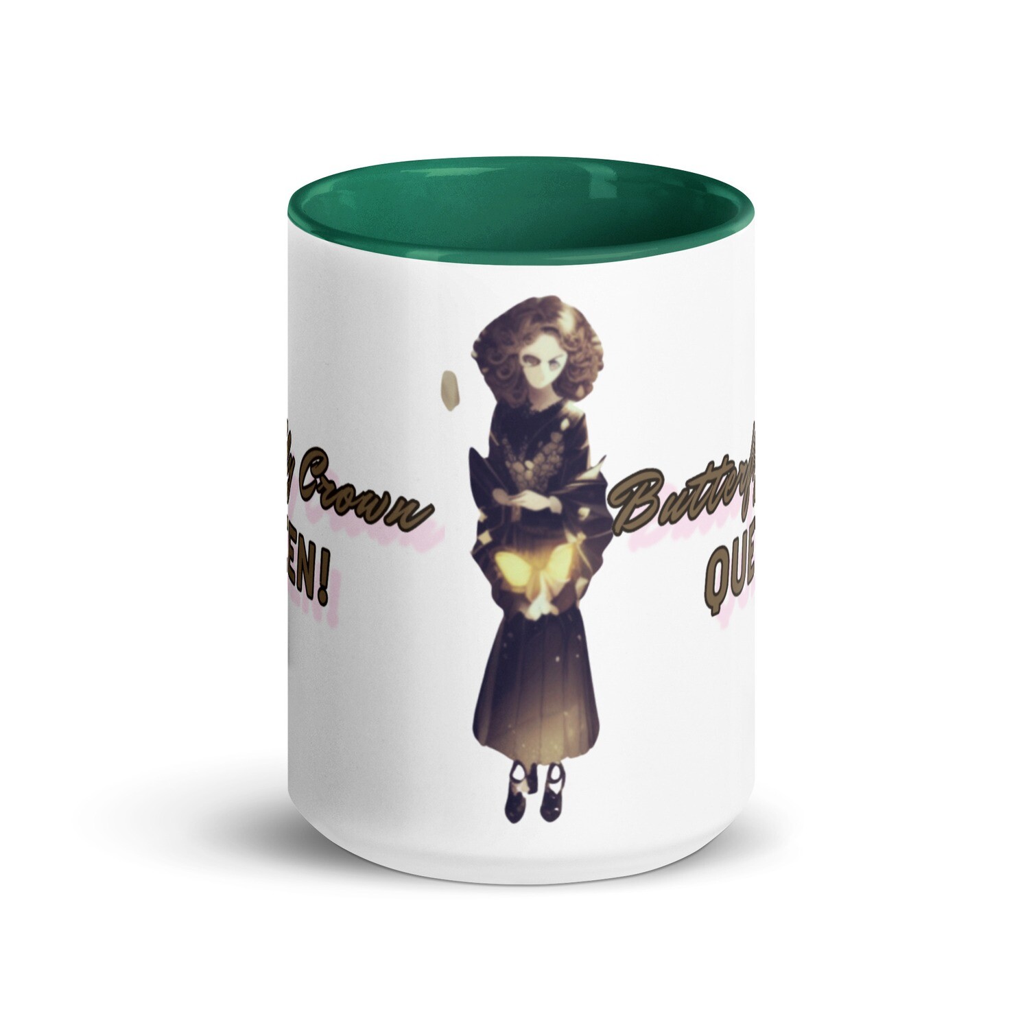 Butterfly Crown Mug with Color Inside