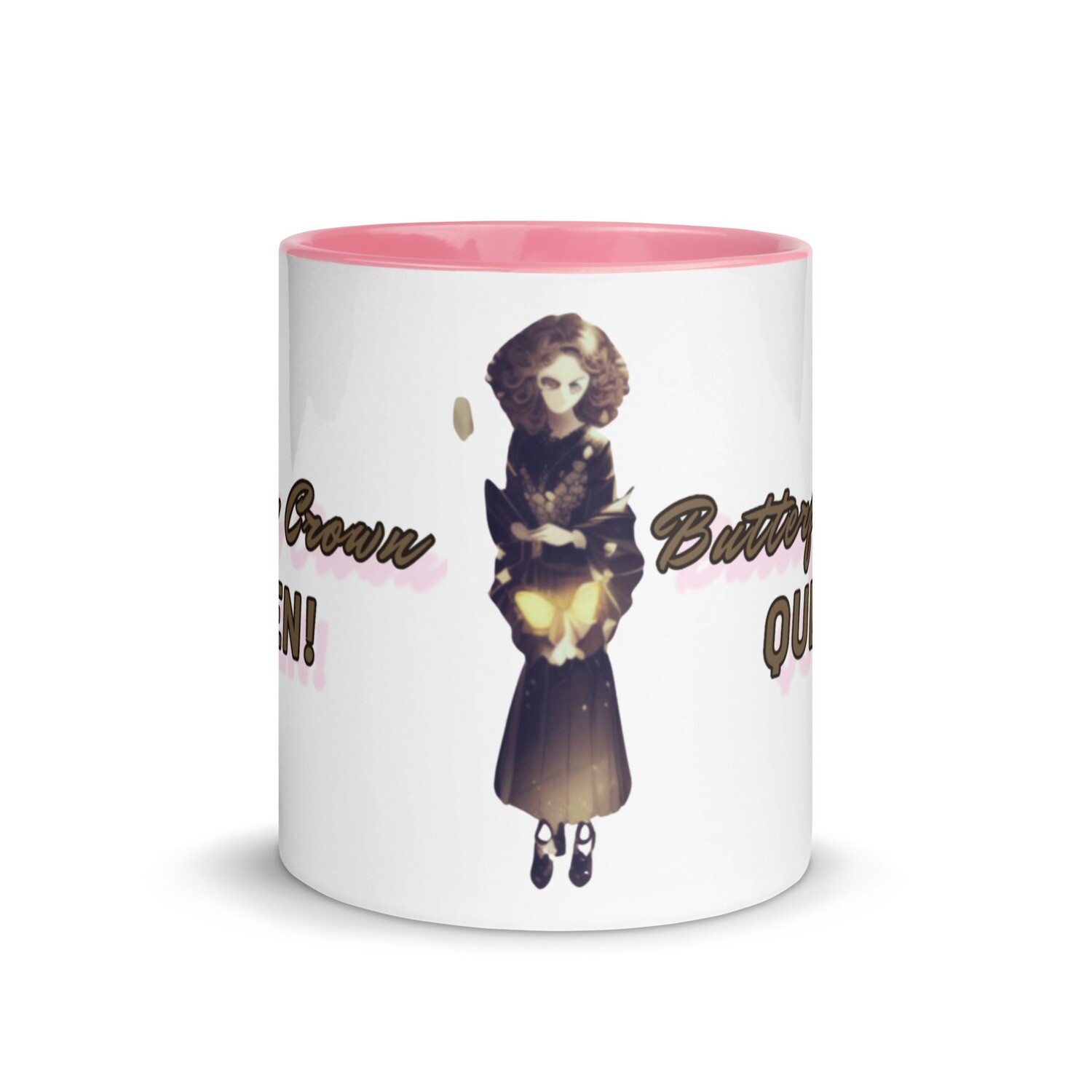 Butterfly Crown Mug with Color Inside