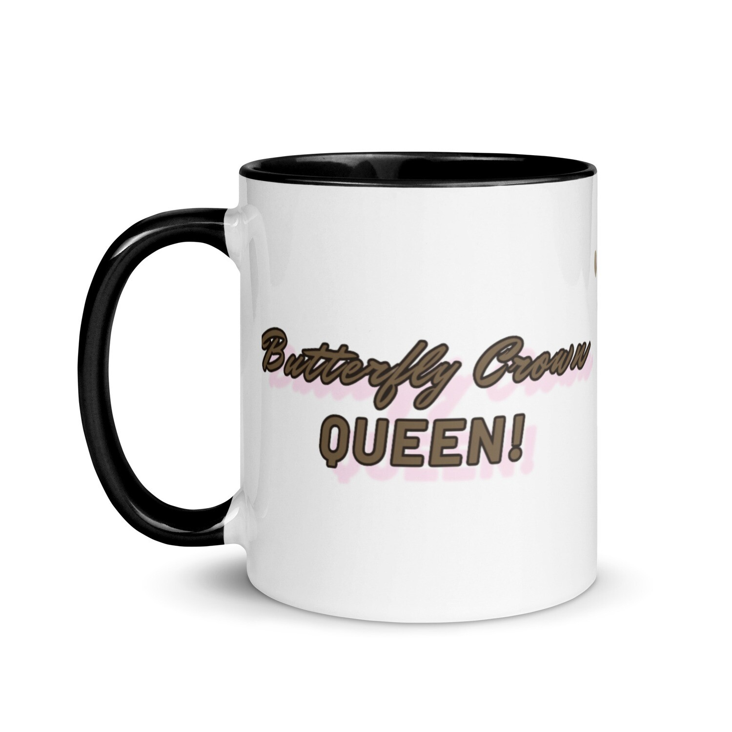 Butterfly Crown Mug with Color Inside