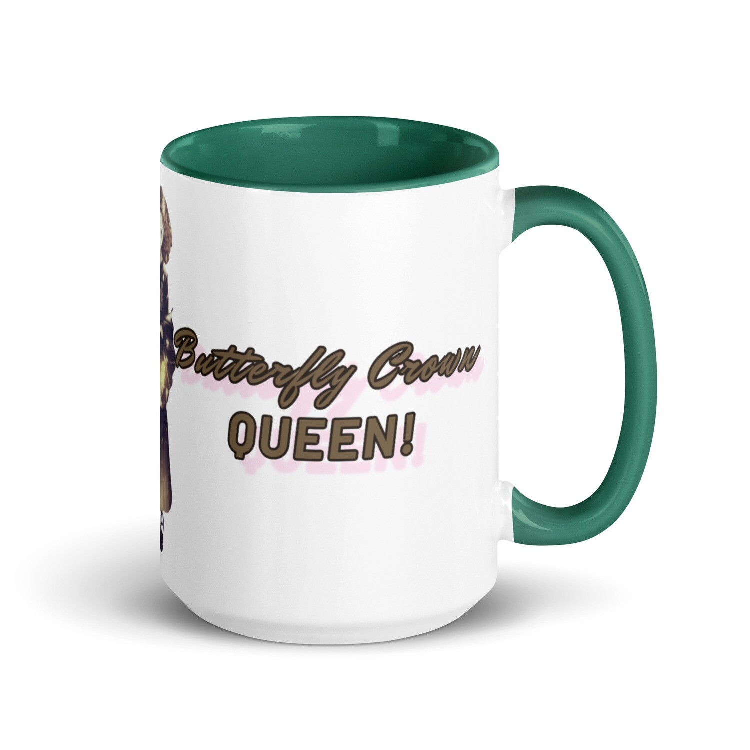 Butterfly Crown Mug with Color Inside