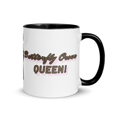Butterfly Crown Mug with Color Inside