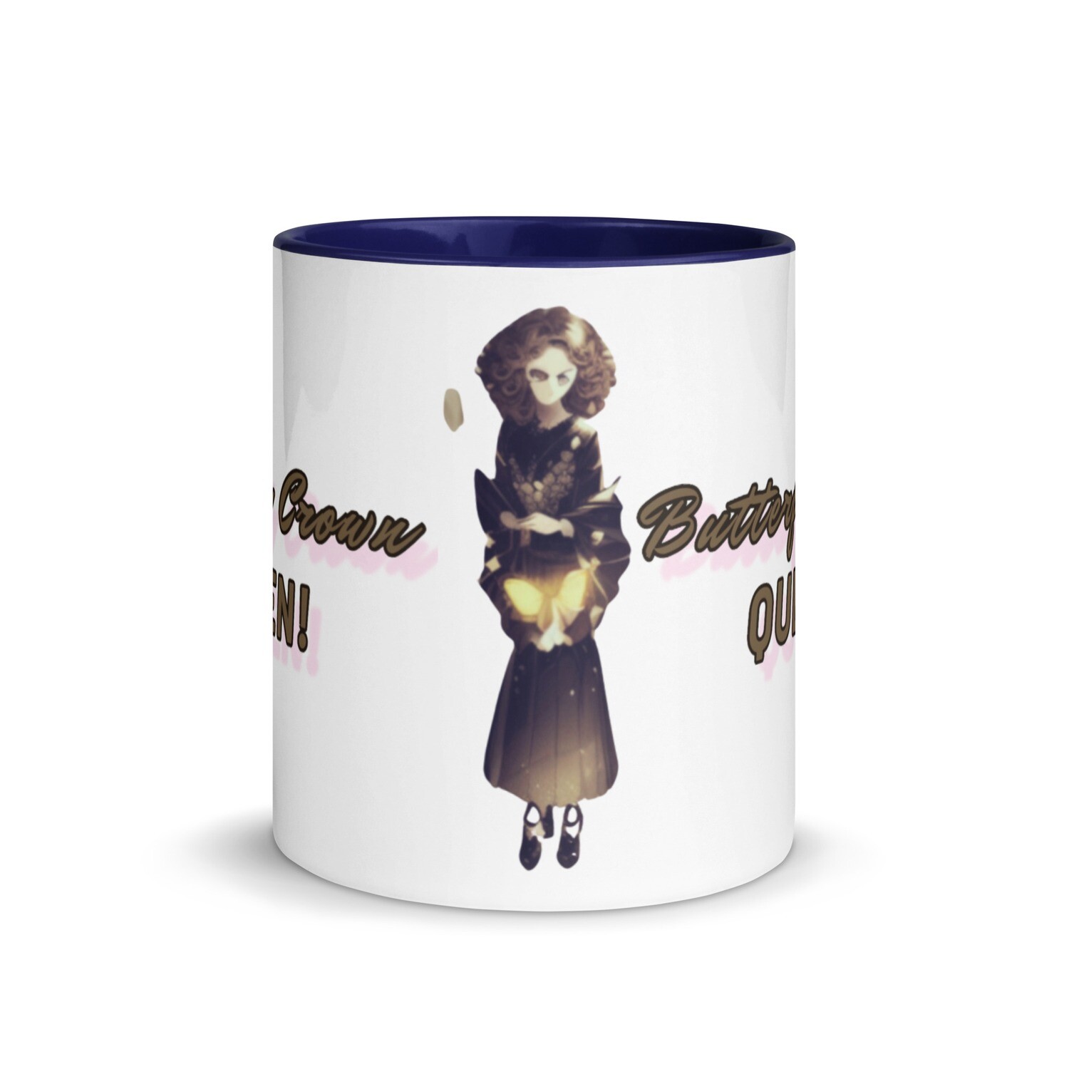 Butterfly Crown Mug with Color Inside