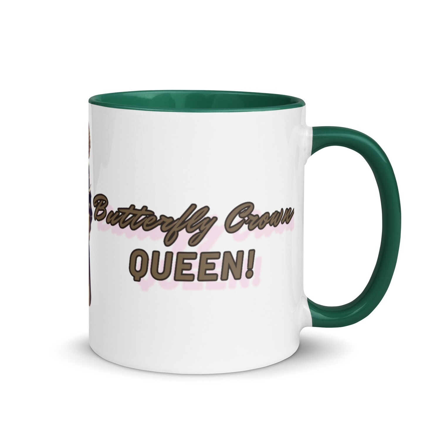 Butterfly Crown Mug with Color Inside