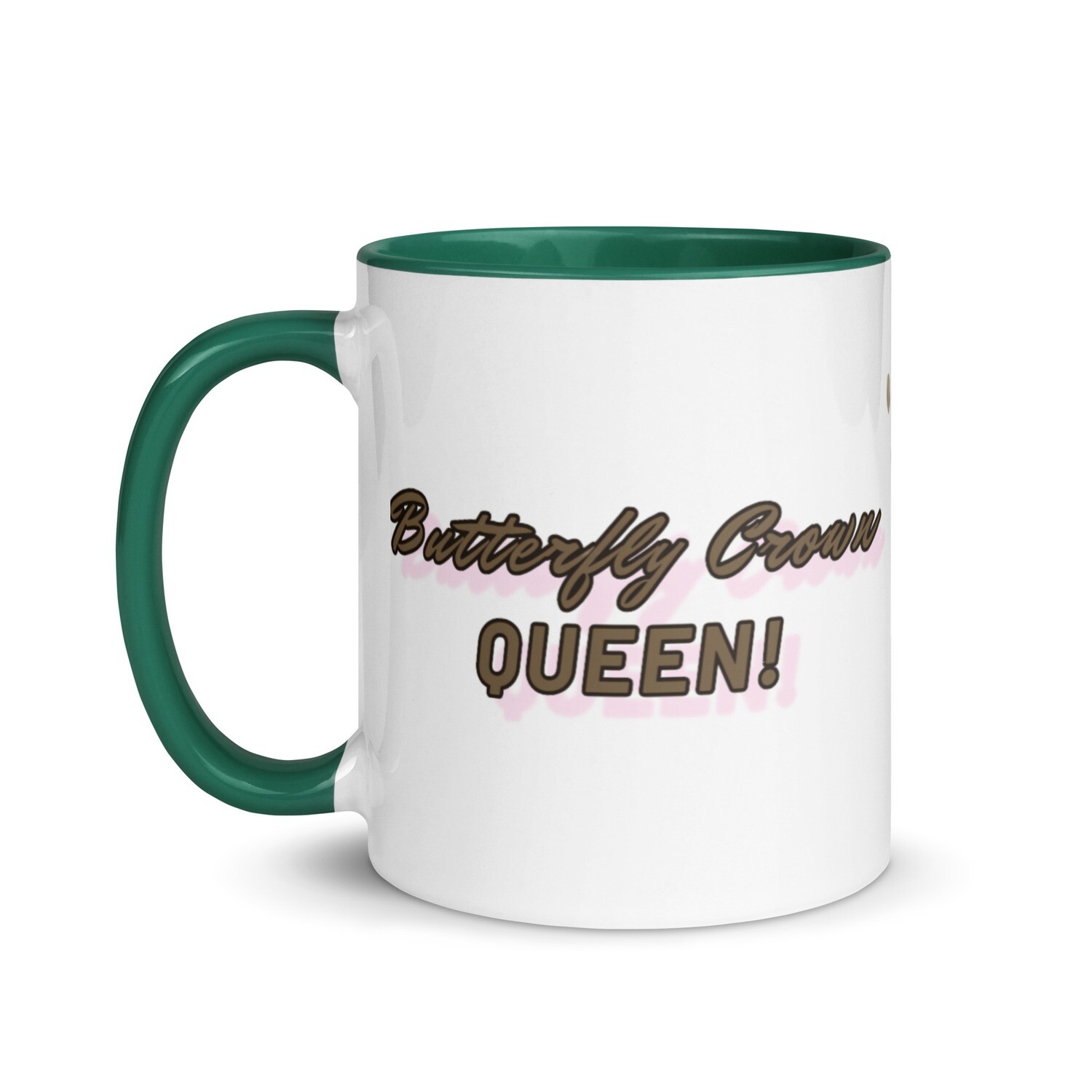 Butterfly Crown Mug with Color Inside