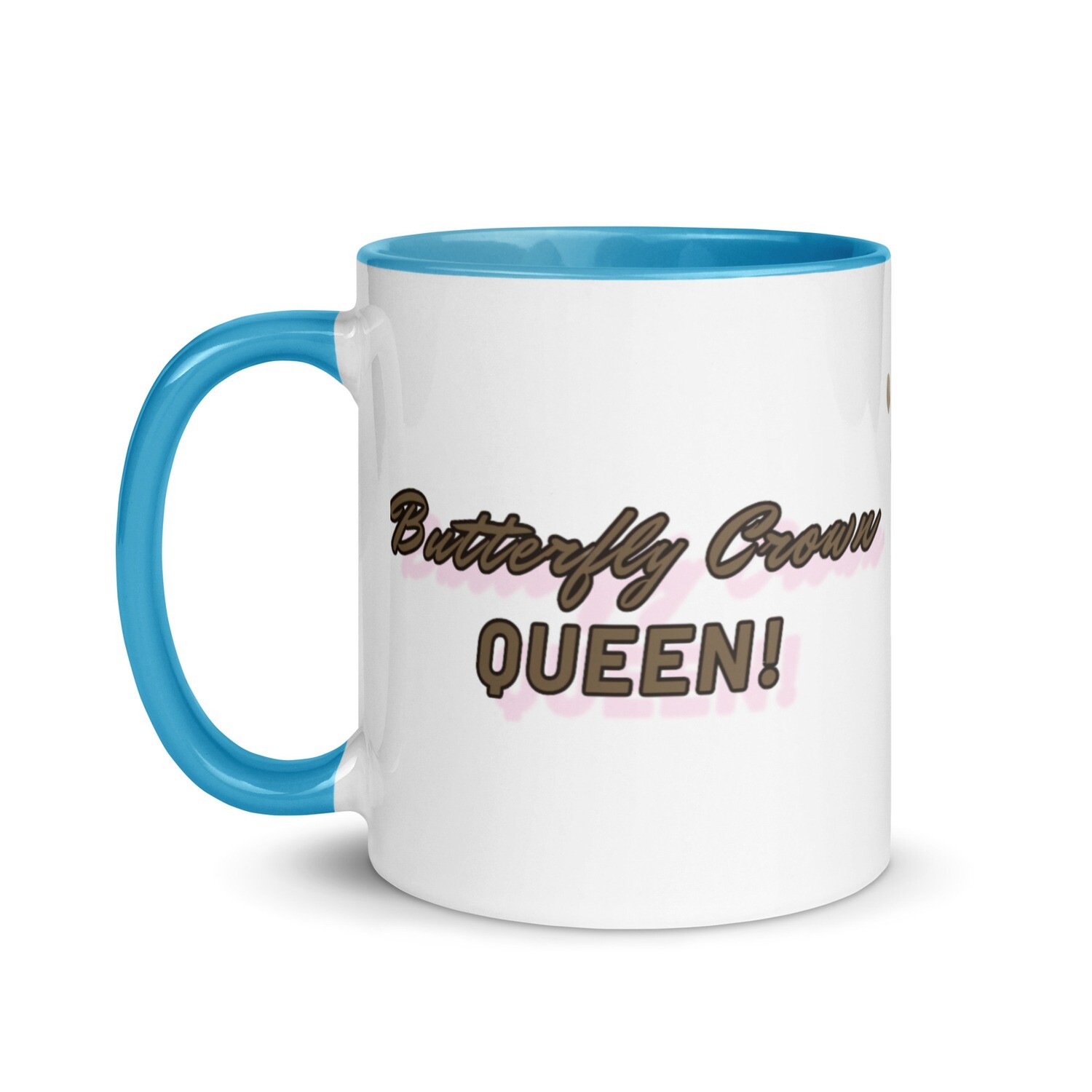 Butterfly Crown Mug with Color Inside