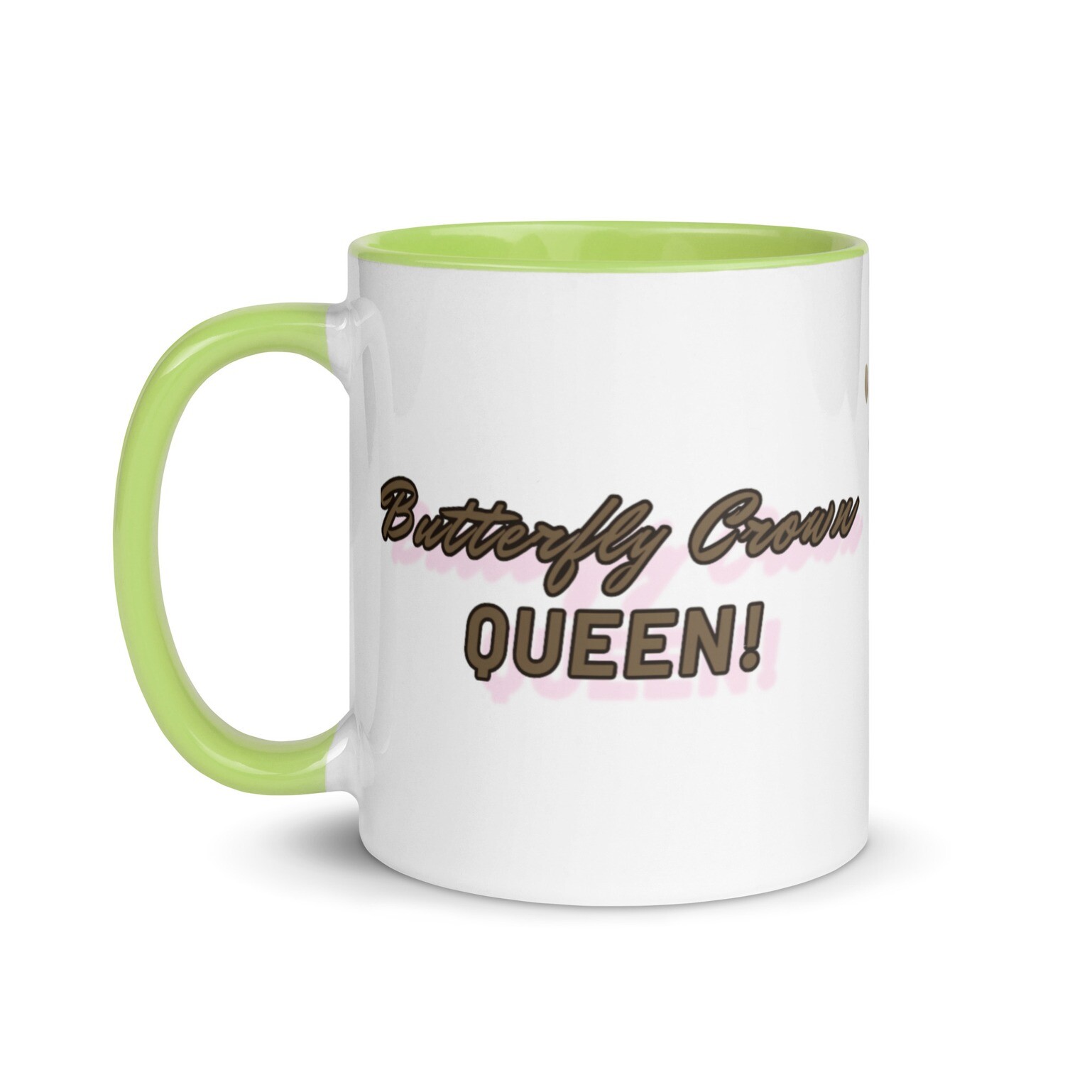 Butterfly Crown Mug with Color Inside