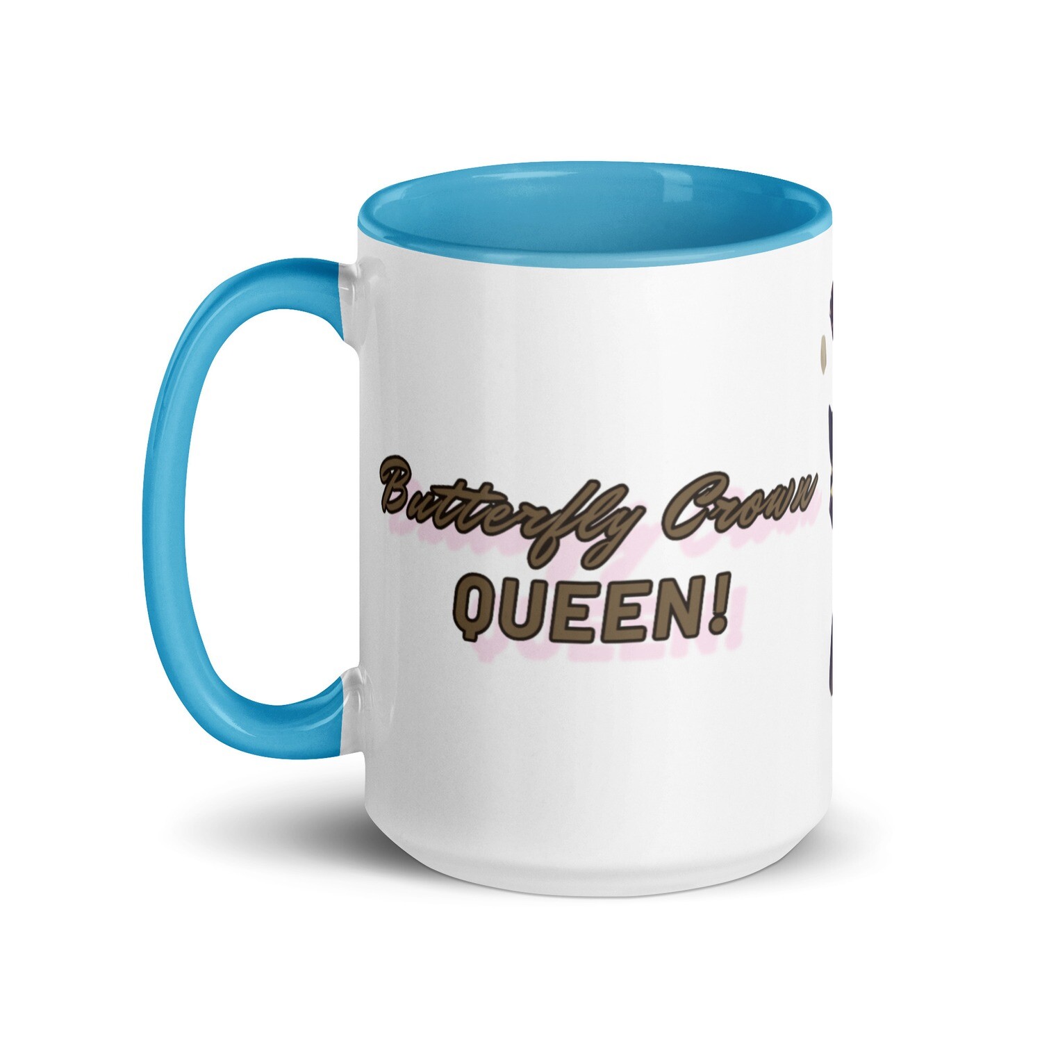 Butterfly Crown Mug with Color Inside