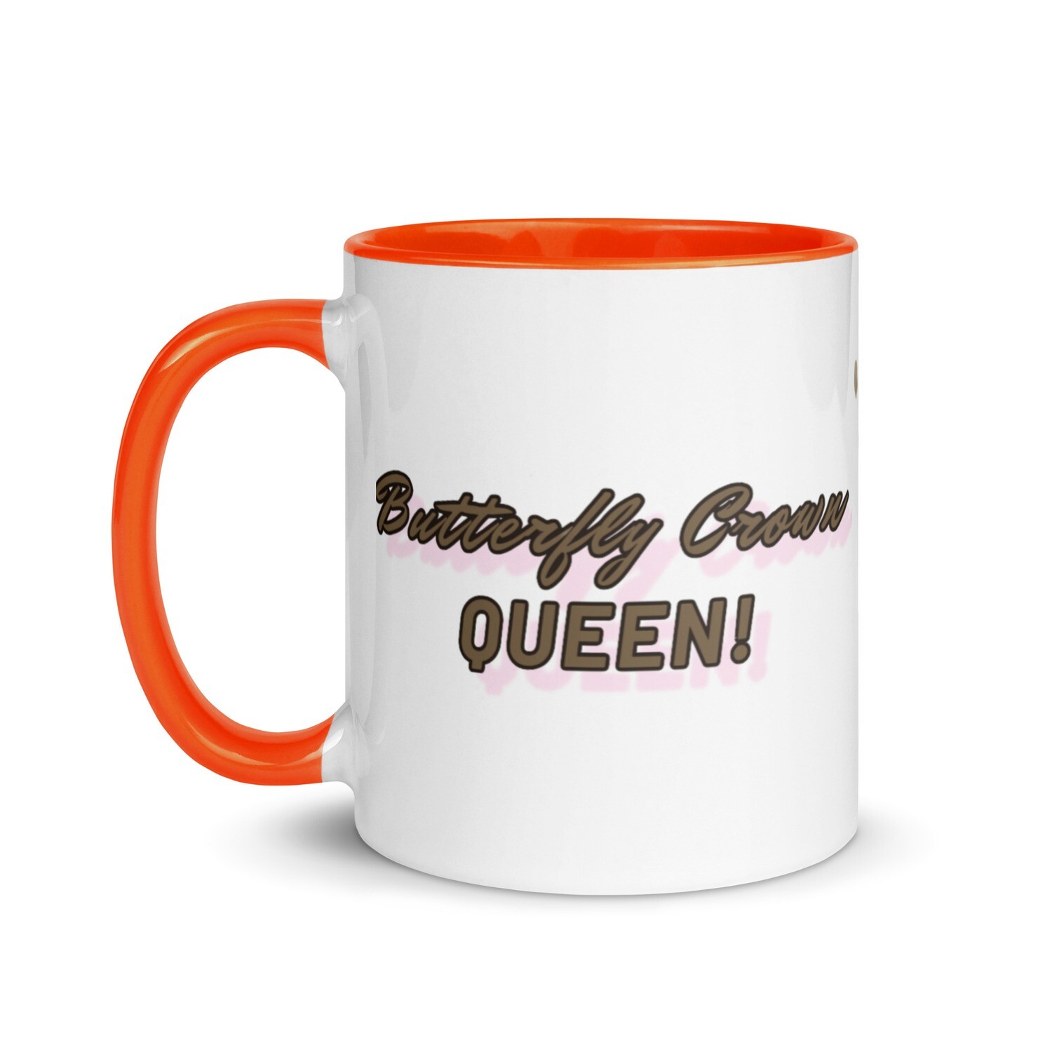 Butterfly Crown Mug with Color Inside