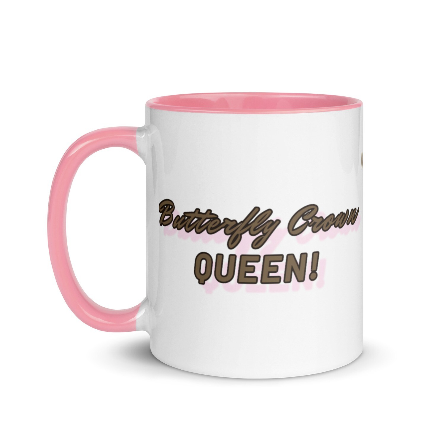 Butterfly Crown Mug with Color Inside