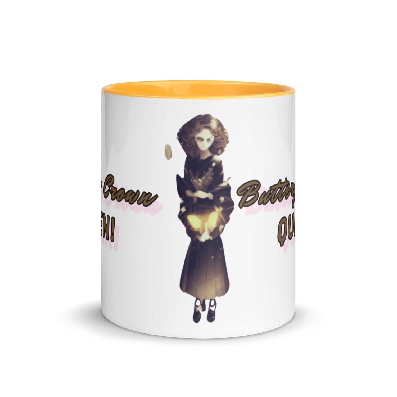 Butterfly Crown Mug with Color Inside