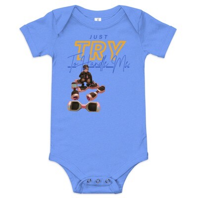 Baby short sleeve Try Me one piece