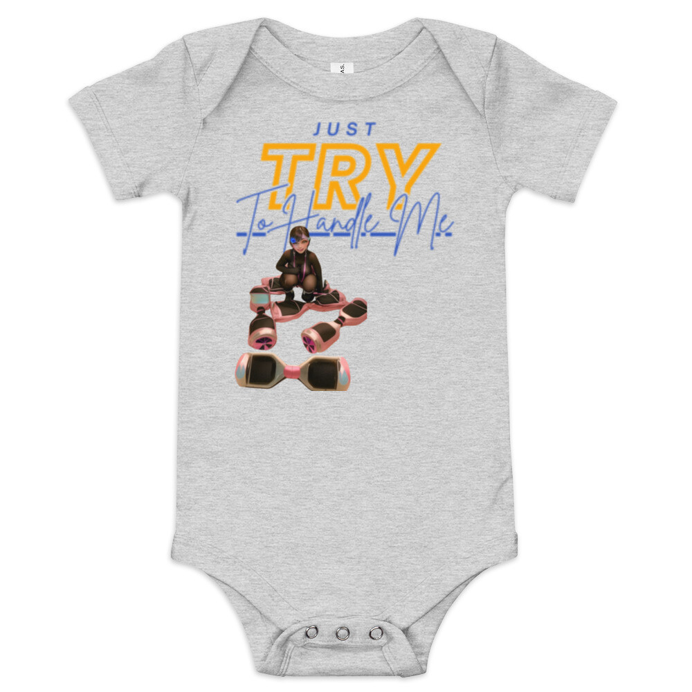 Baby short sleeve Try Me one piece