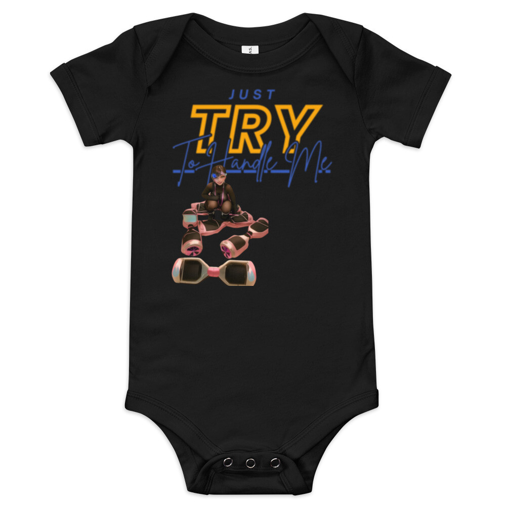 Baby short sleeve Try Me one piece