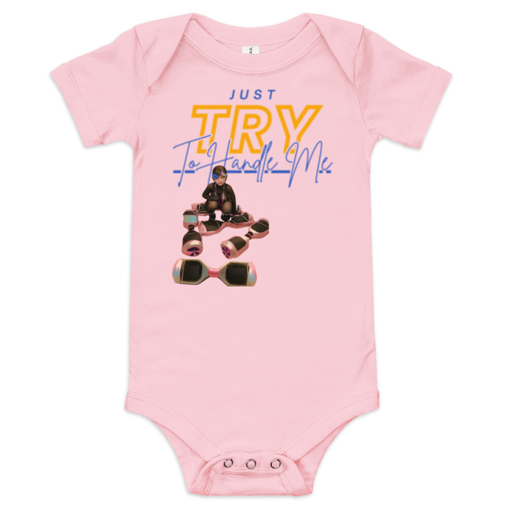 Baby short sleeve Try Me one piece