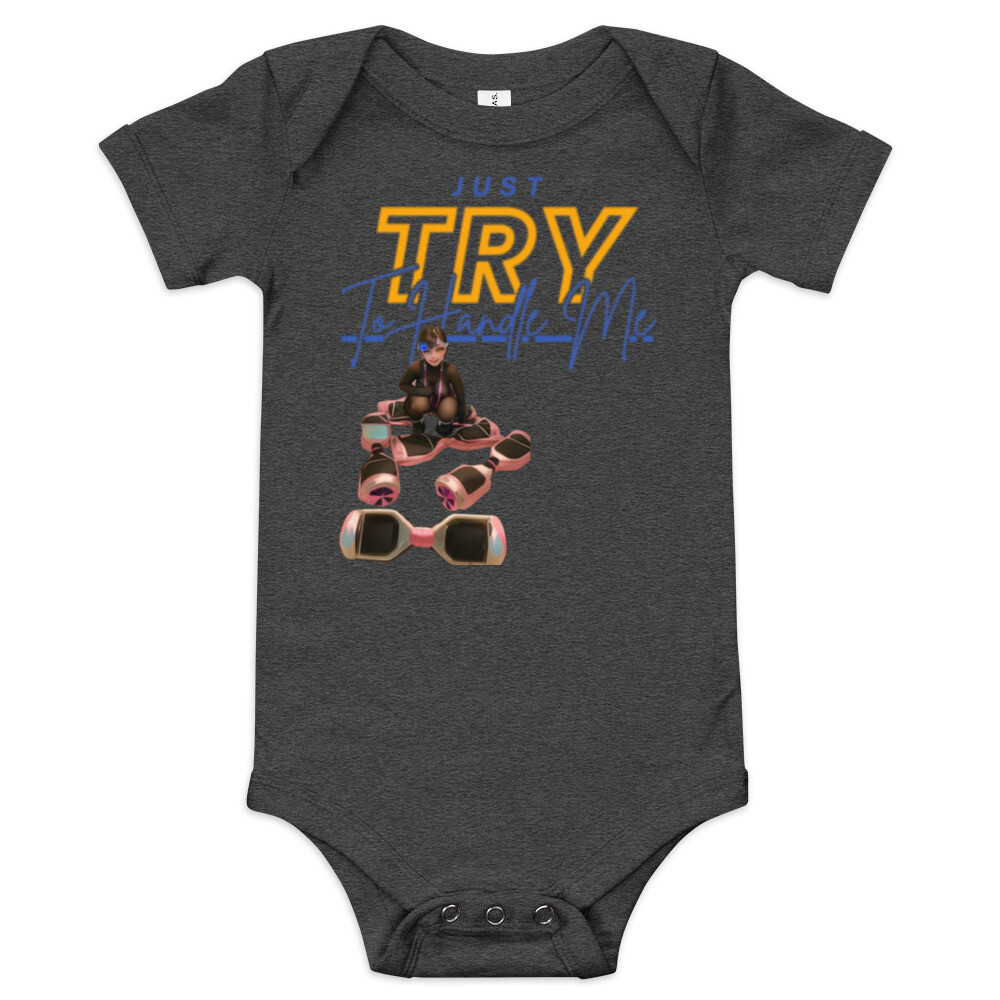 Baby short sleeve Try Me one piece