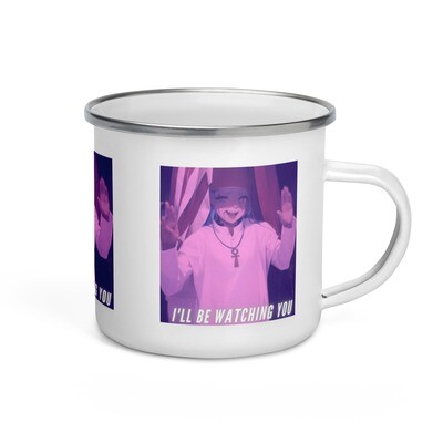Enamel Watching You Mug