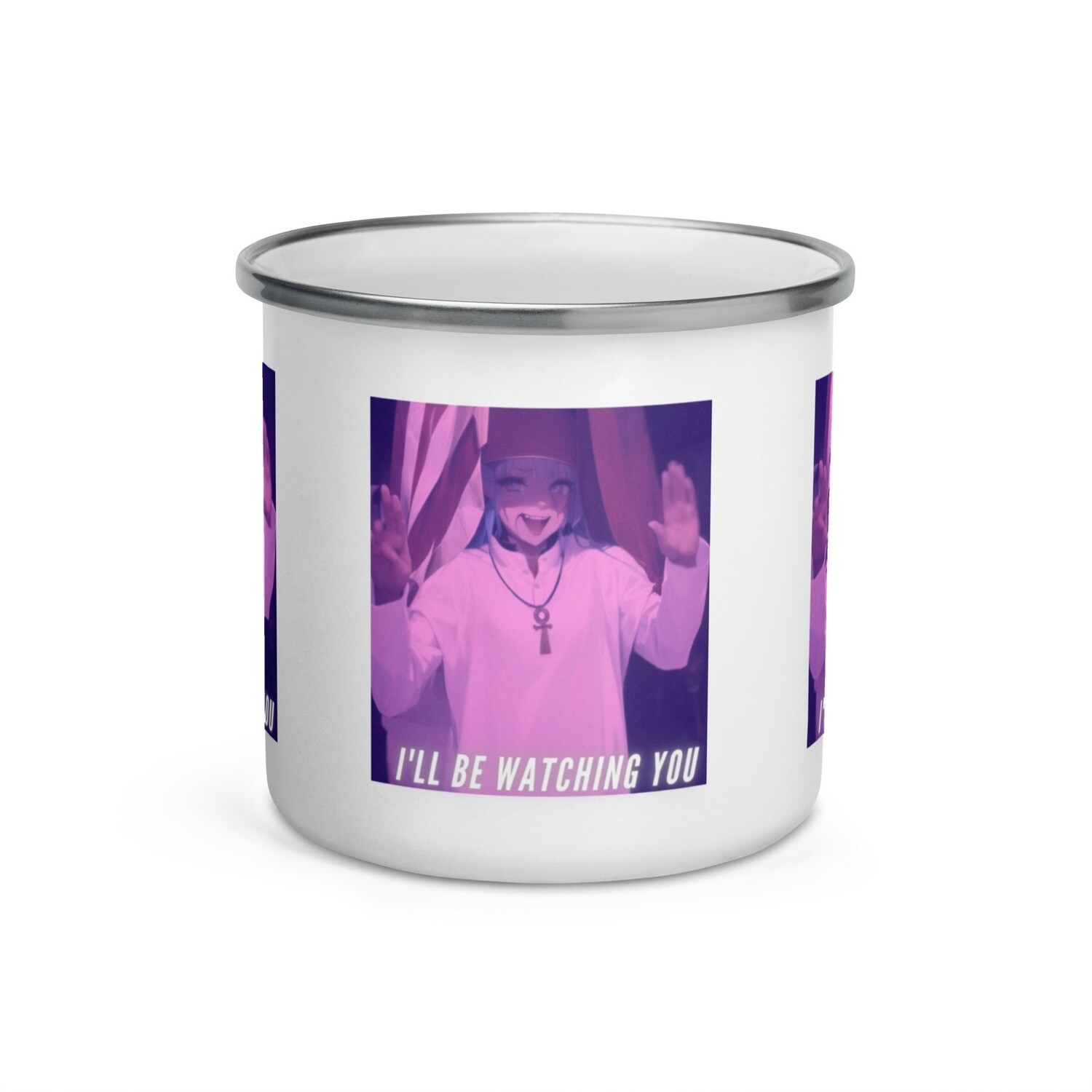 Enamel Watching You Mug