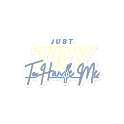 Try Me Bubble-free stickers