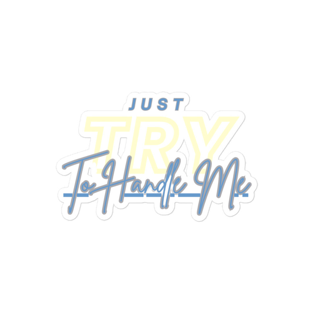 Try Me Bubble-free stickers
